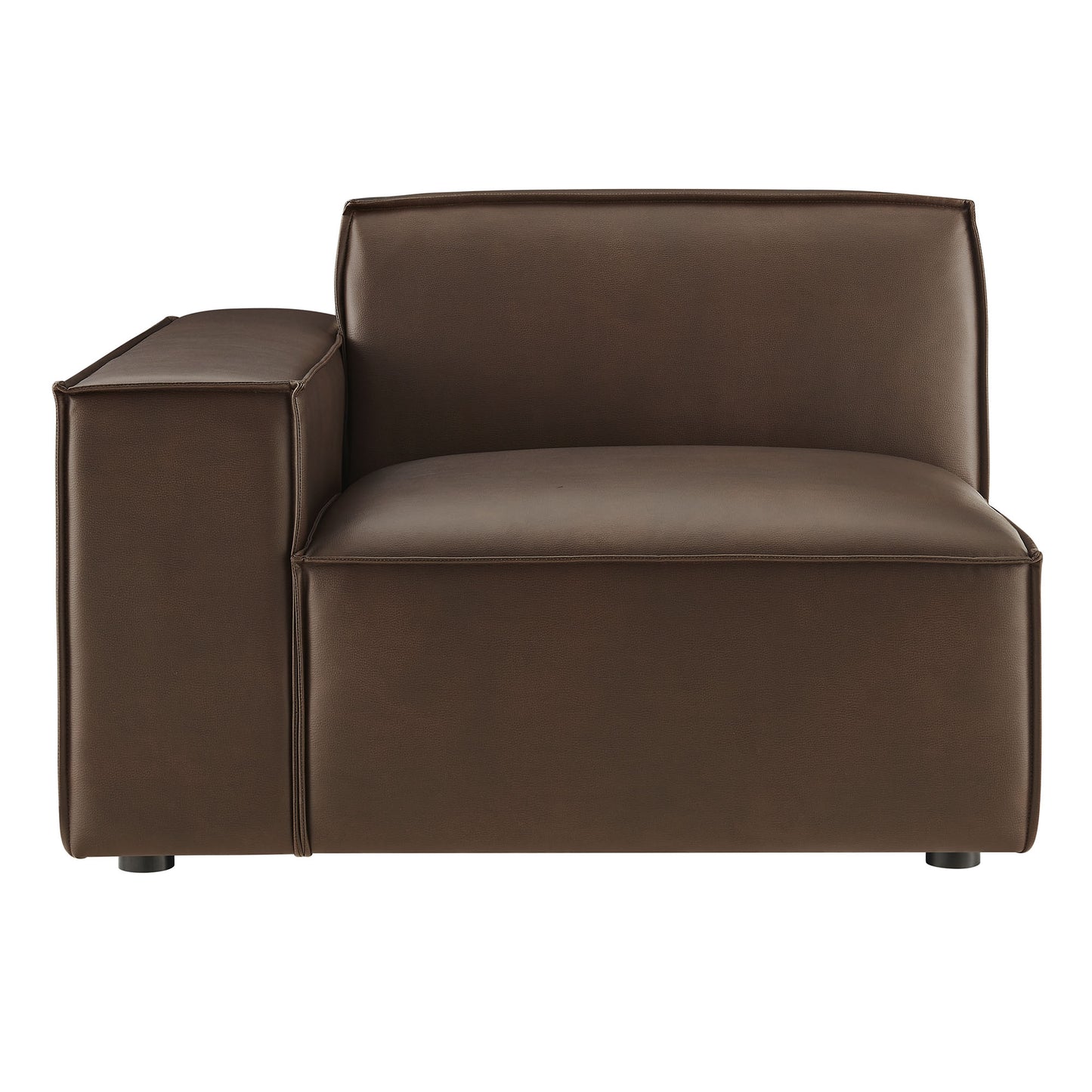 Restore Vegan Leather Left-Facing Modular Lounge Chair by Modway