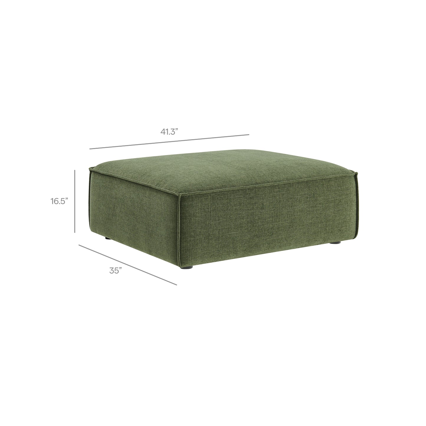 Restore Performance Fabric Upholstered Modular Ottoman by Modway