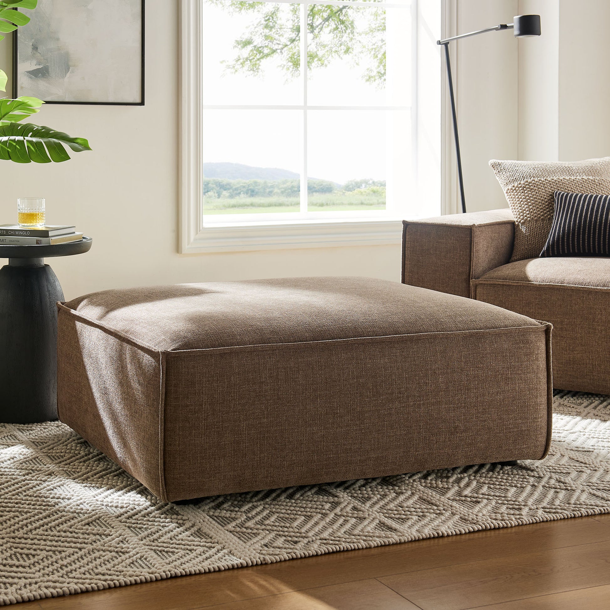 Restore Performance Fabric Upholstered Modular Ottoman by Modway