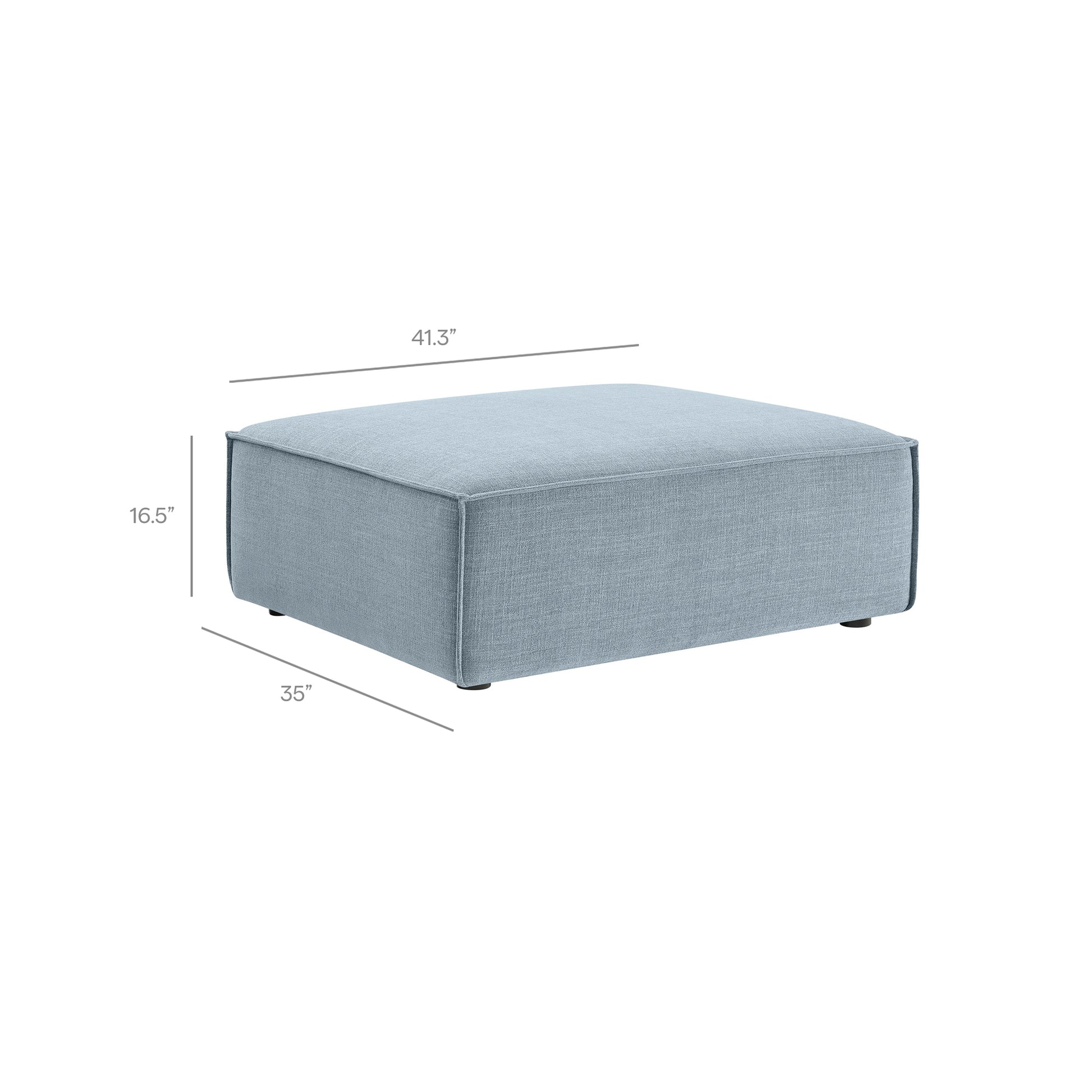 Restore Performance Fabric Upholstered Modular Ottoman by Modway
