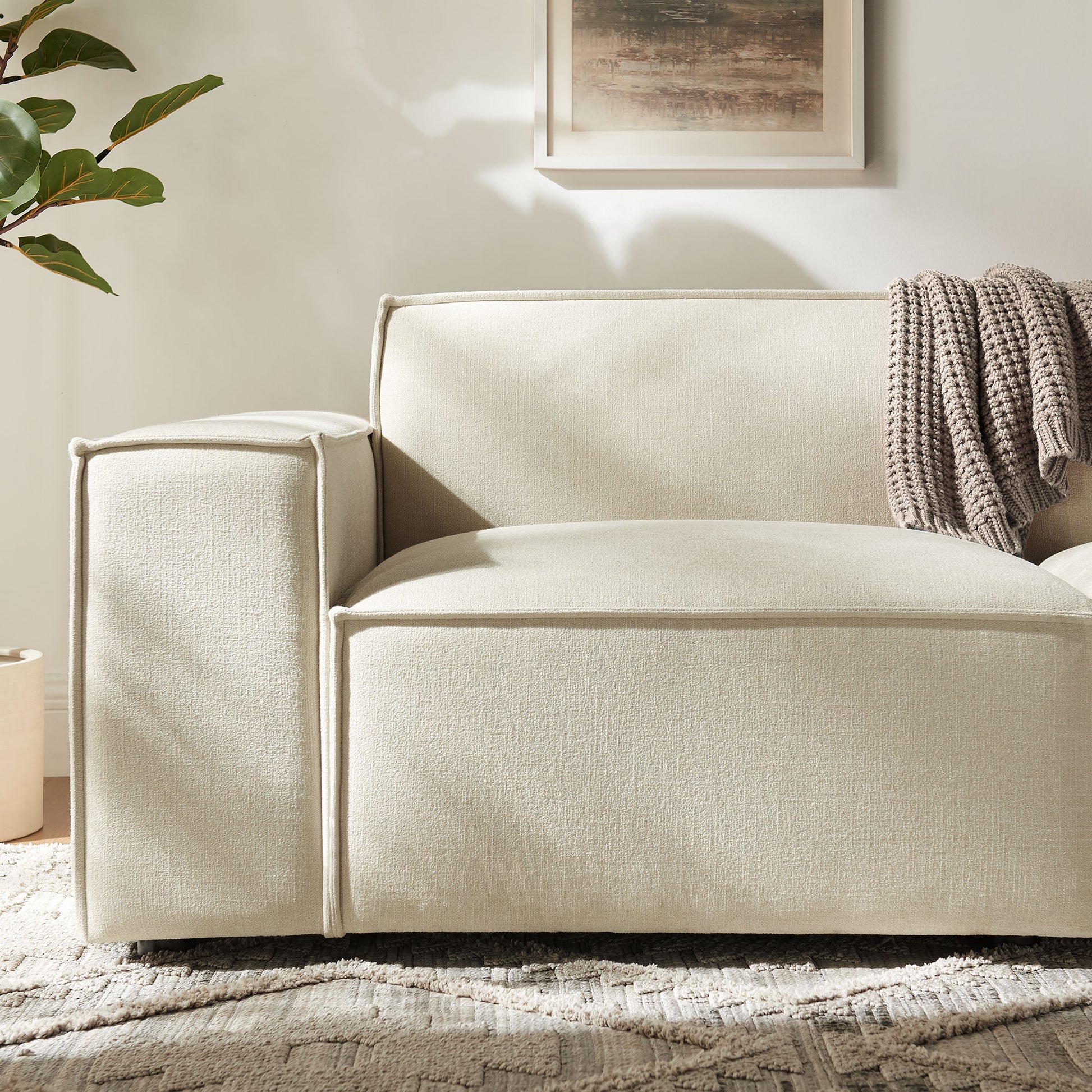 Restore 2-Piece Performance Fabric Upholstered Modular Loveseat by Modway