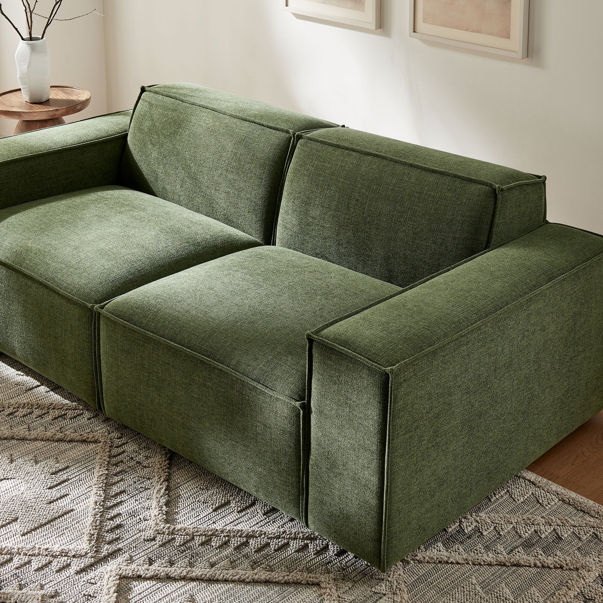 Restore 2-Piece Performance Fabric Upholstered Modular Loveseat by Modway