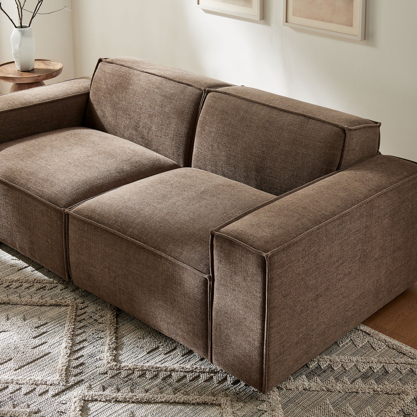 Restore 2-Piece Performance Fabric Upholstered Modular Loveseat by Modway