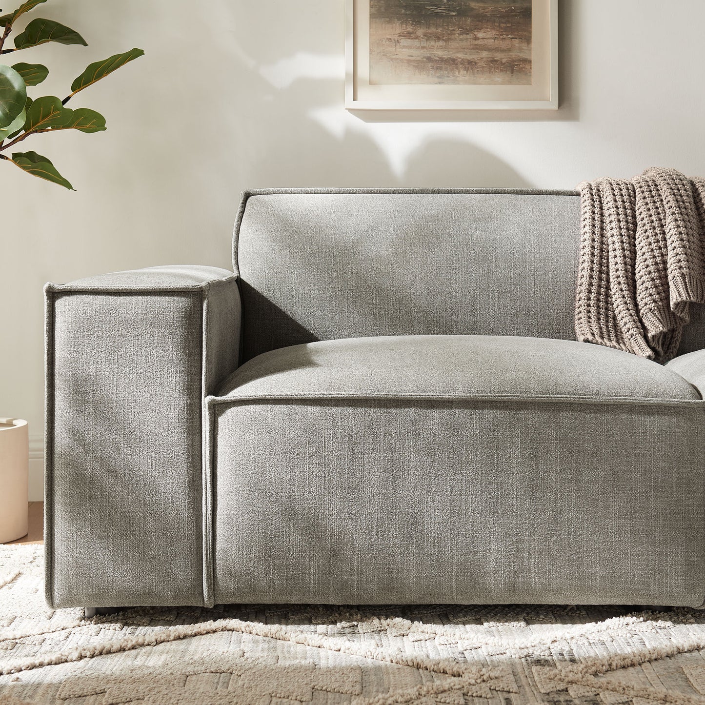 Restore 2-Piece Performance Fabric Upholstered Modular Loveseat by Modway