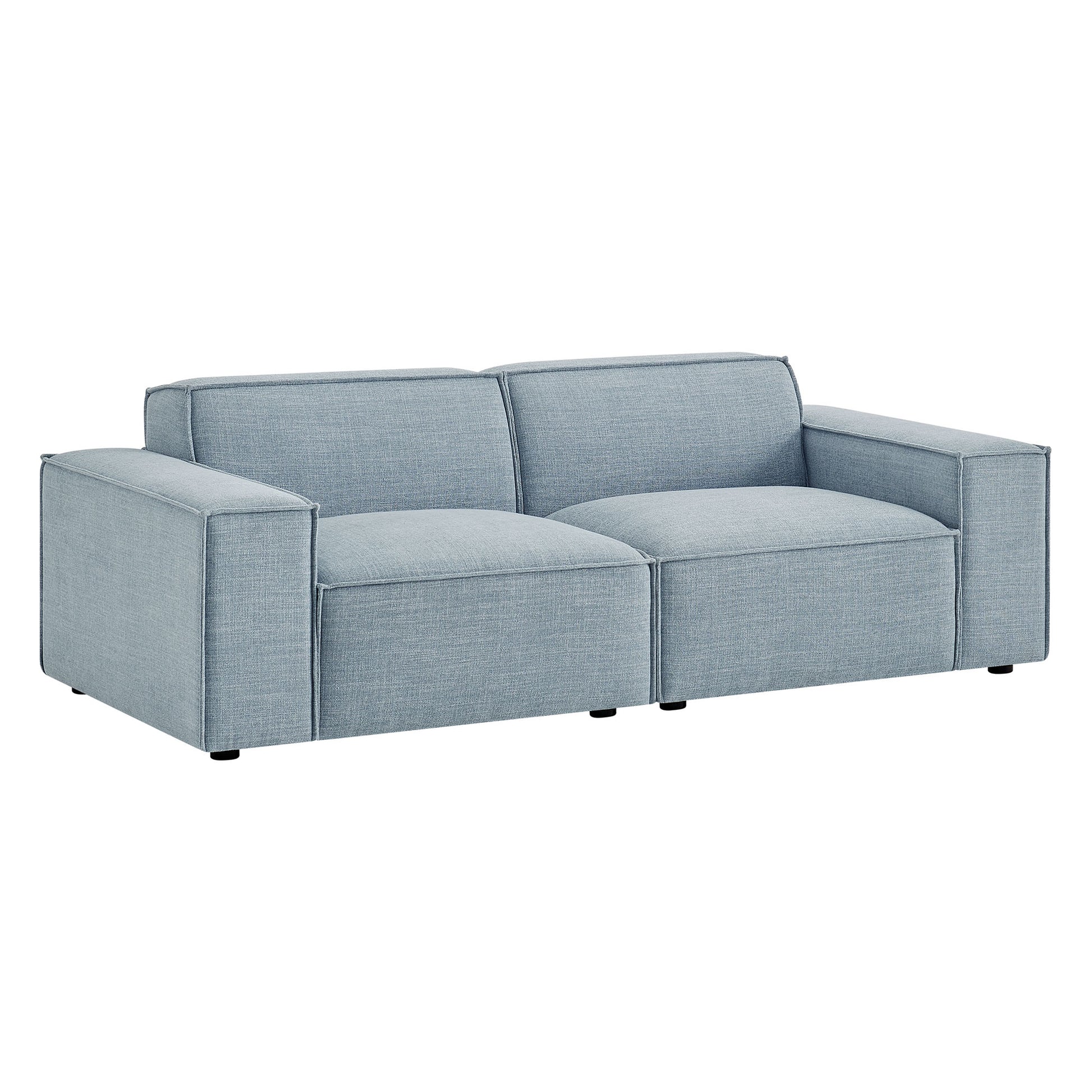 Restore 2-Piece Performance Fabric Upholstered Modular Loveseat by Modway