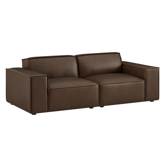 Restore 2-Piece Vegan Leather Modular Loveseat by Modway