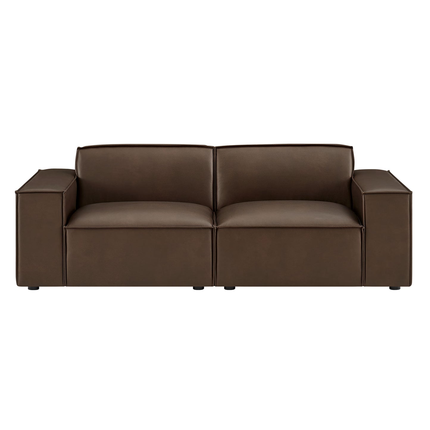Restore 2-Piece Vegan Leather Modular Loveseat by Modway