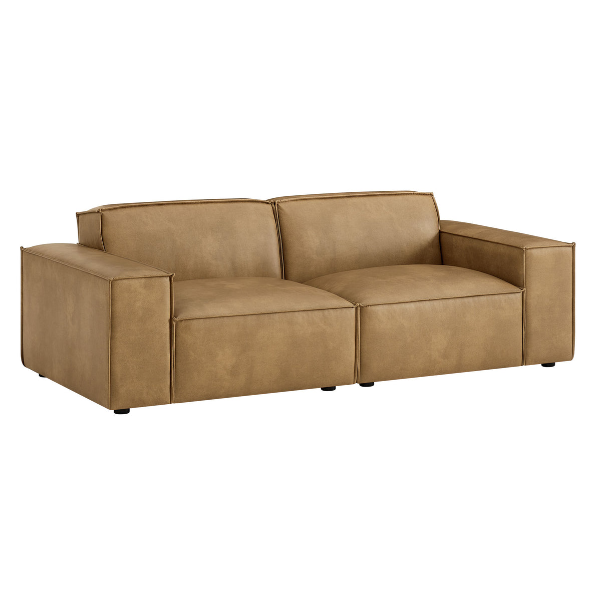 Restore 2-Piece Vegan Leather Modular Loveseat by Modway