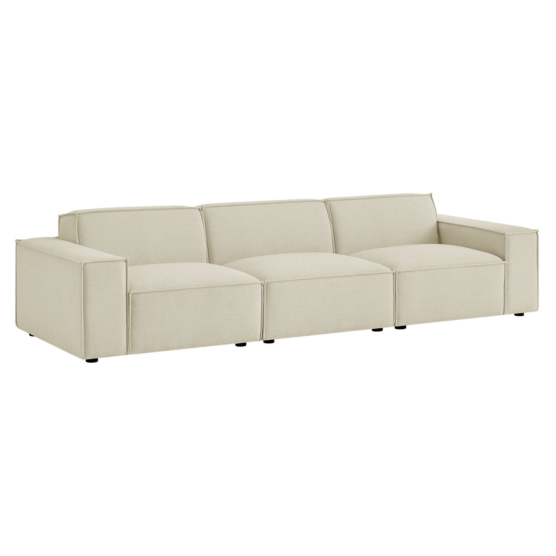 Restore 3-Piece Performance Fabric Upholstered Modular Sofa Set by Modway