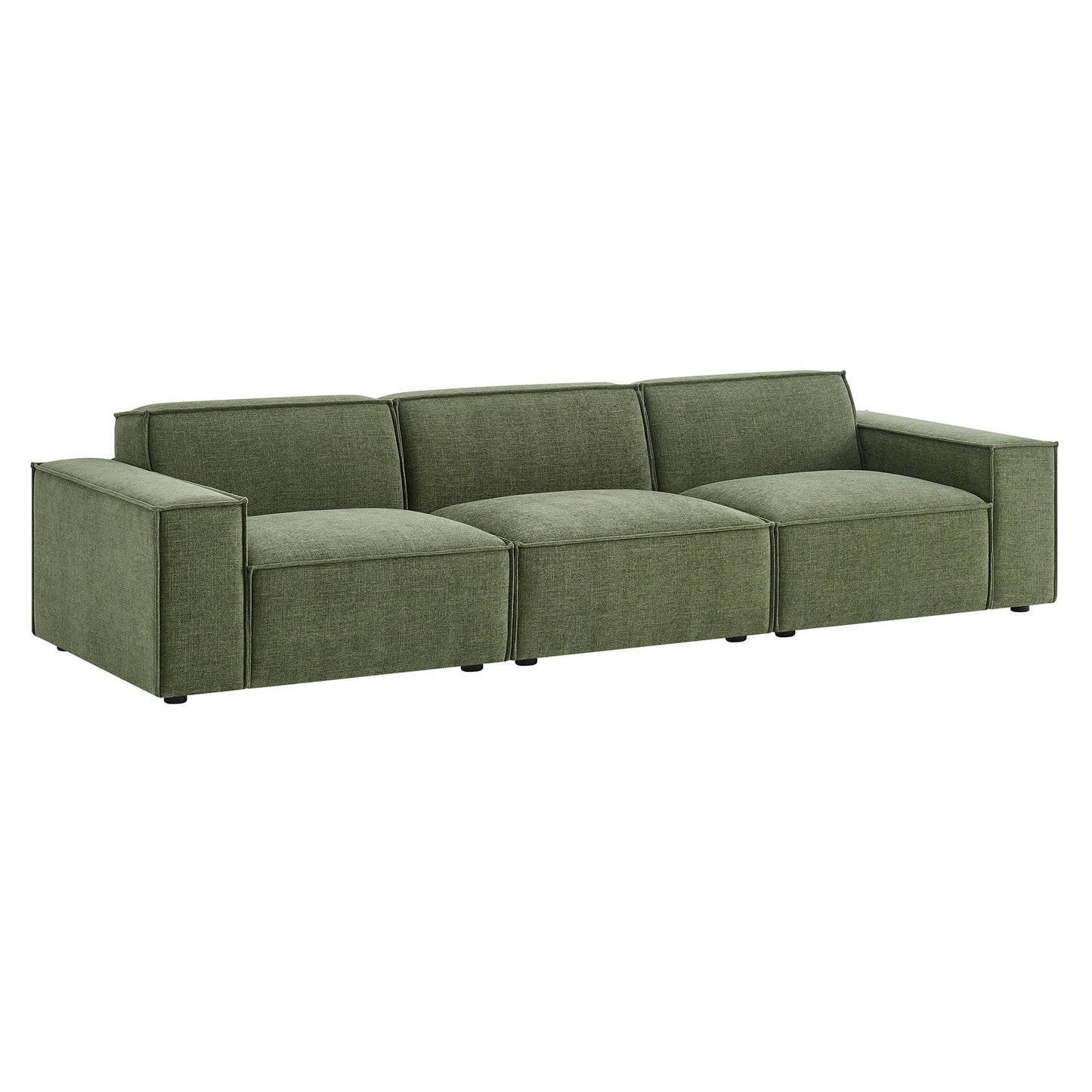 Restore 3-Piece Performance Fabric Upholstered Modular Sofa Set by Modway
