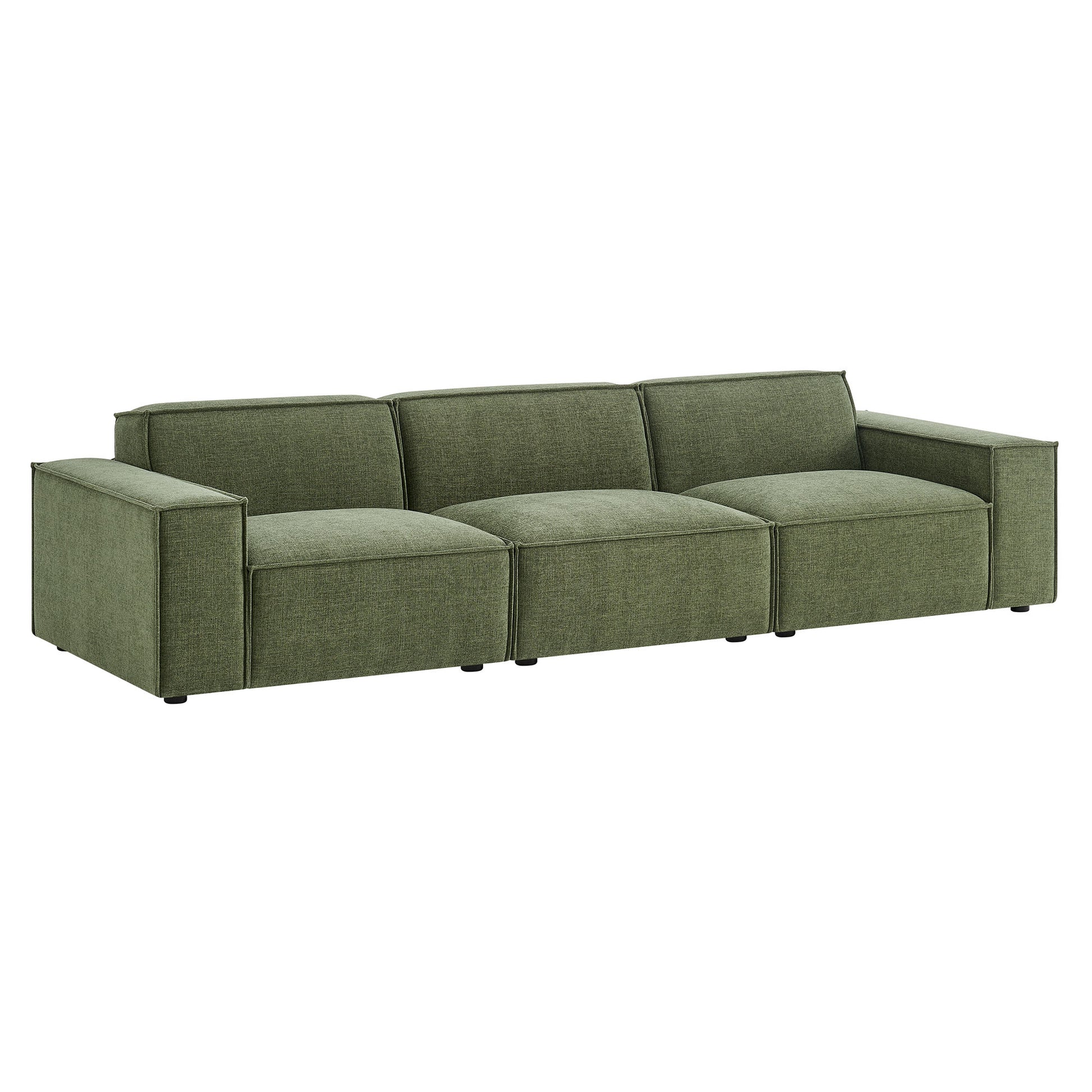 Restore 3-Piece Performance Fabric Upholstered Modular Sofa Set by Modway