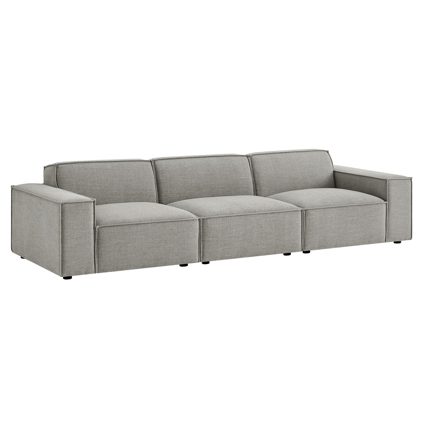 Restore 3-Piece Performance Fabric Upholstered Modular Sofa Set by Modway
