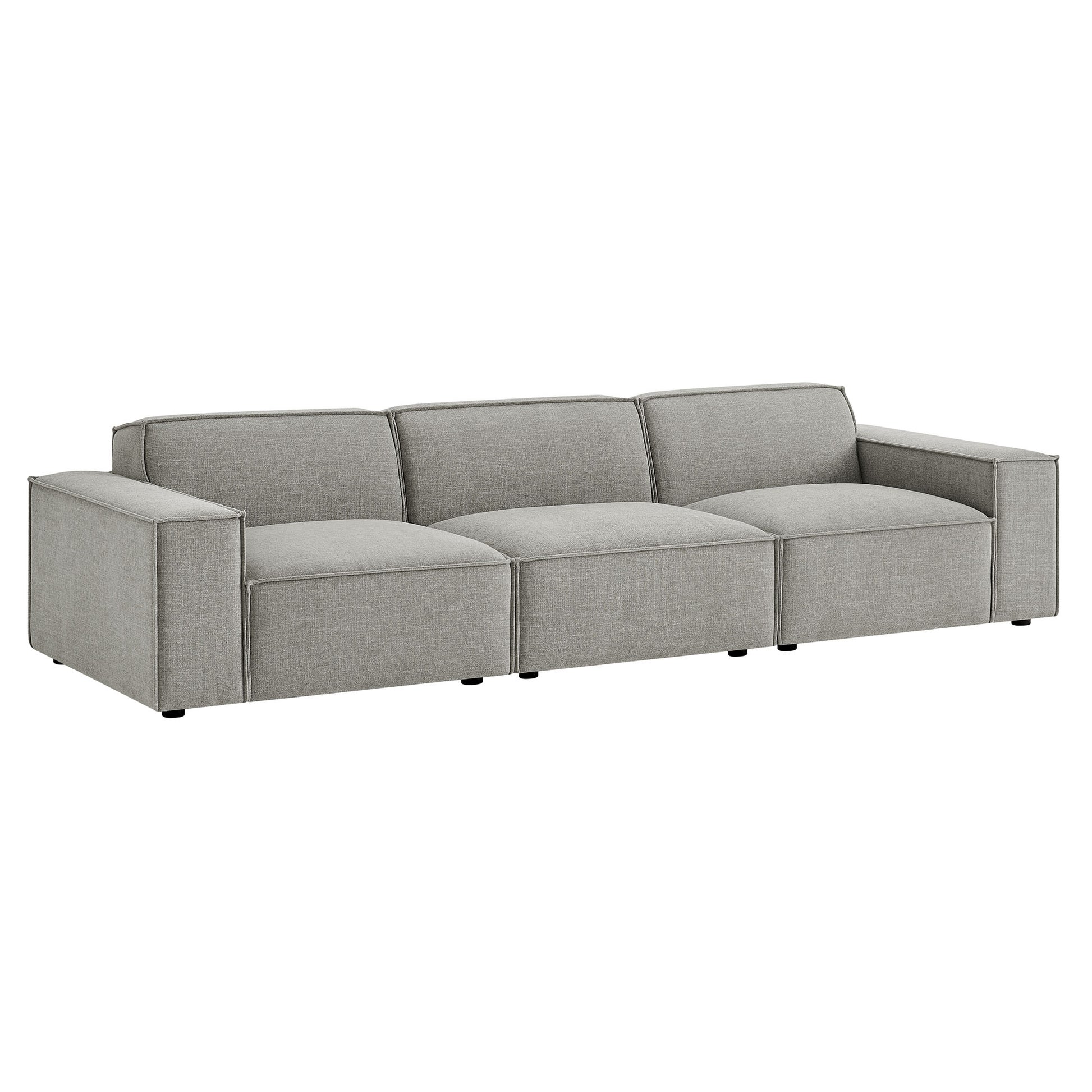 Restore 3-Piece Performance Fabric Upholstered Modular Sofa Set by Modway