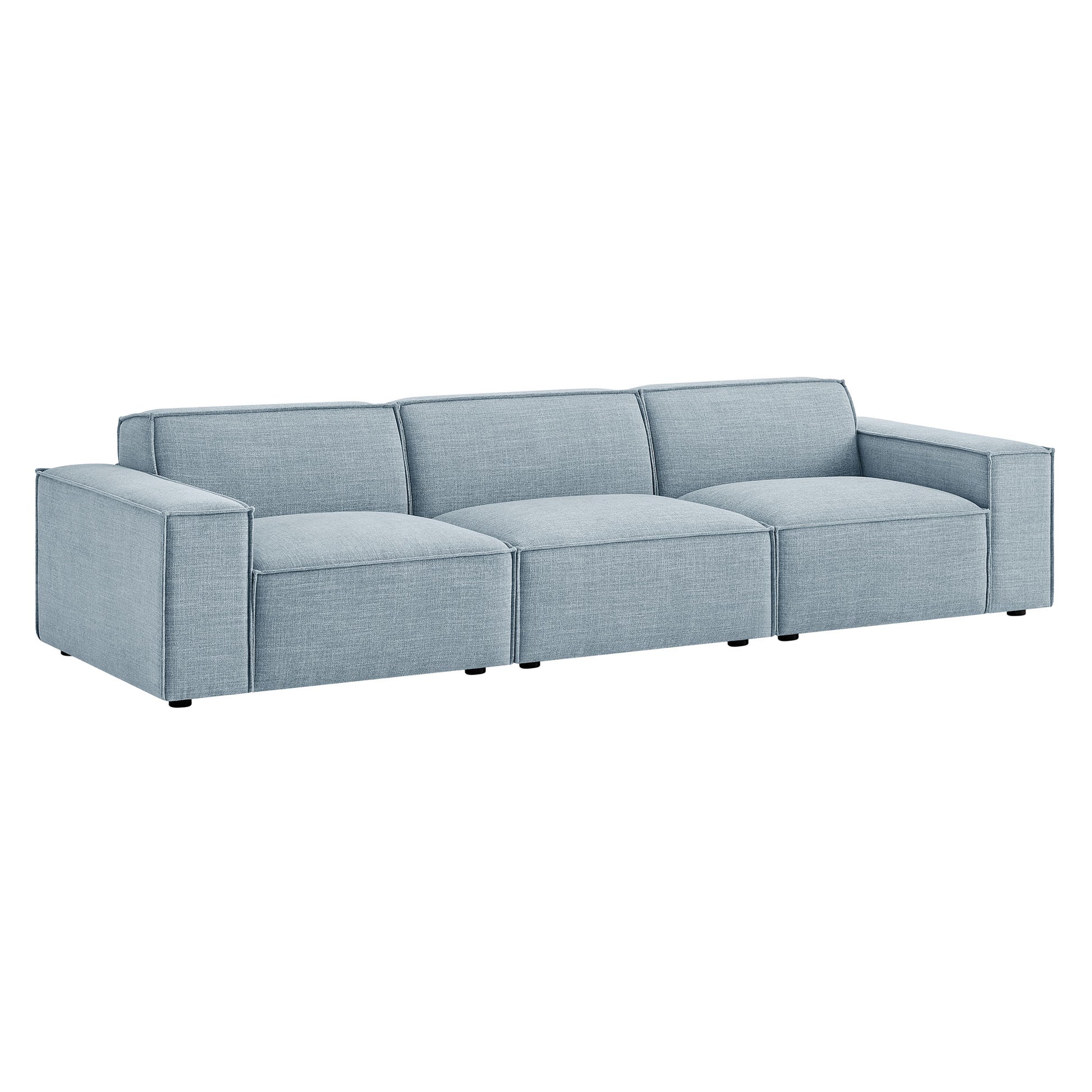 Restore 3-Piece Performance Fabric Upholstered Modular Sofa Set by Modway