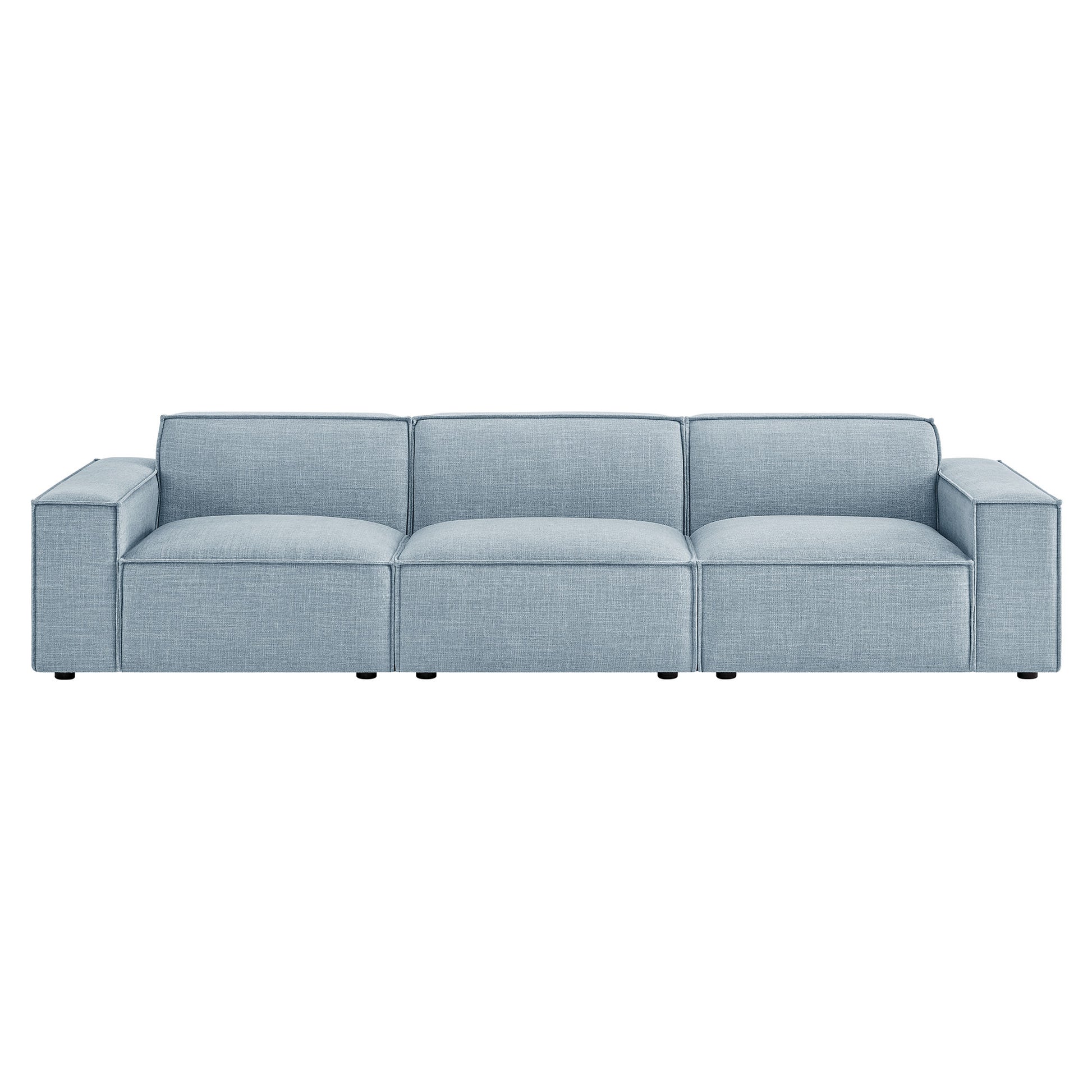 Restore 3-Piece Performance Fabric Upholstered Modular Sofa Set by Modway