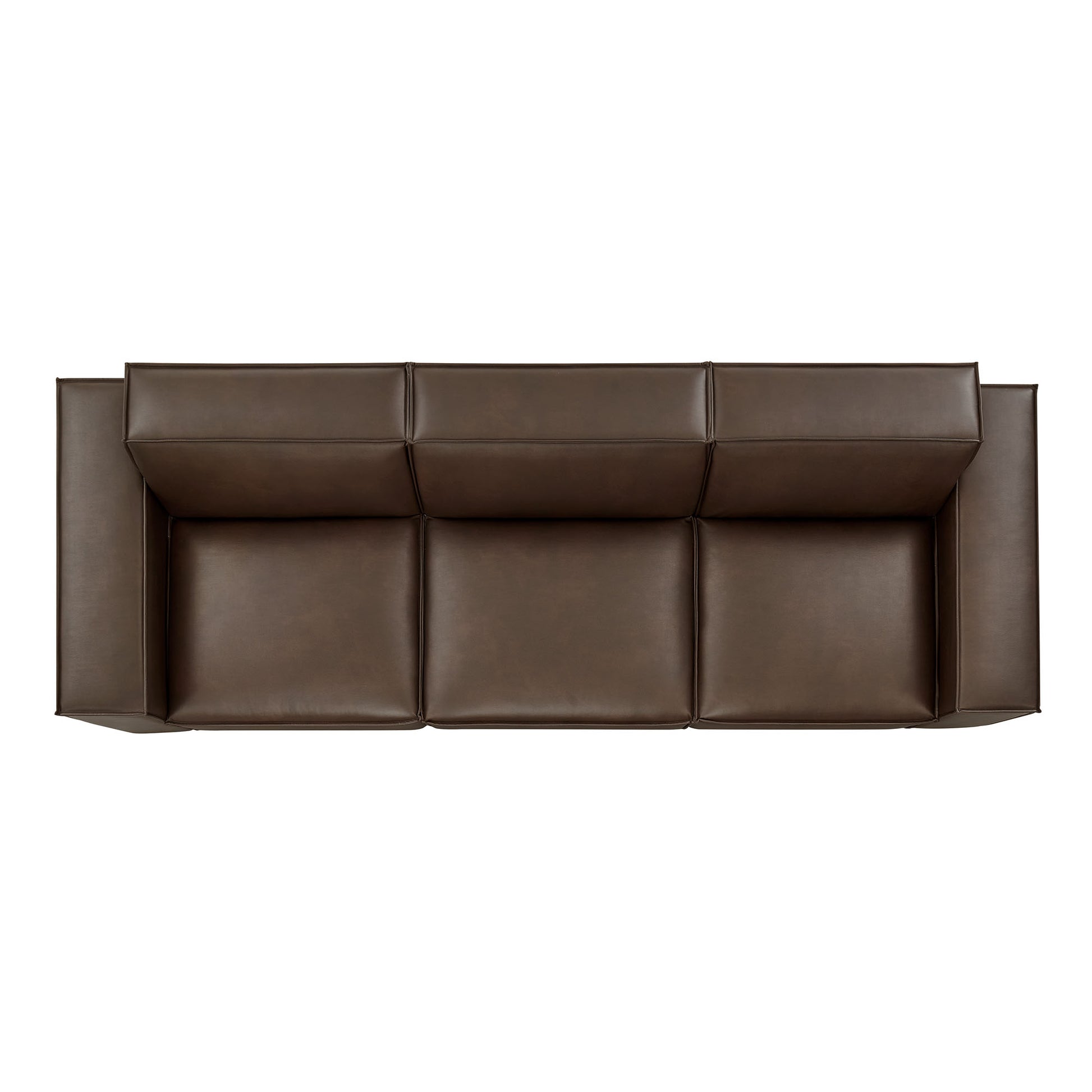 Restore 3-Piece Vegan Leather Modular Sofa Set by Modway