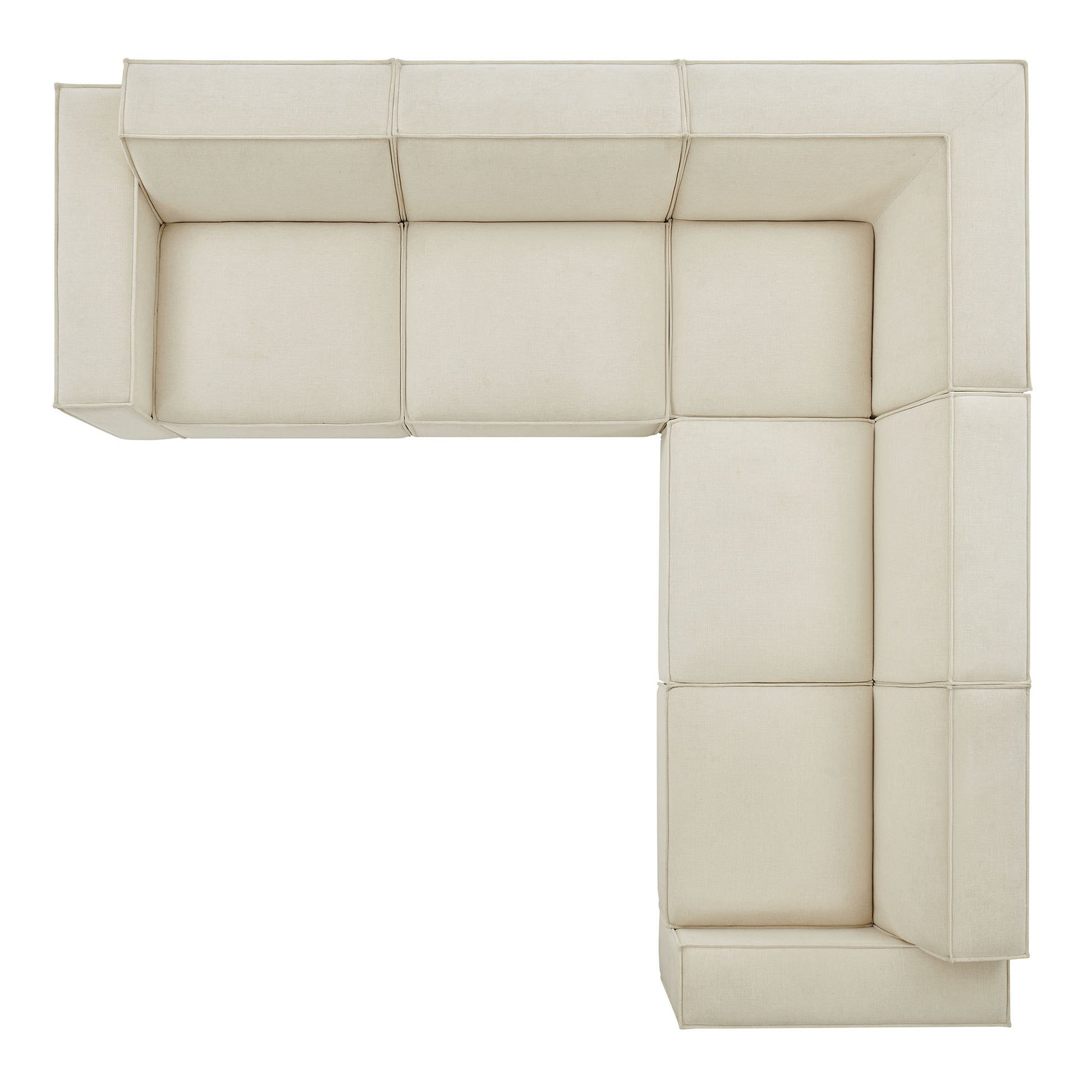 Restore 5-Piece Performance Fabric Upholstered Modular L-Shaped Sofa by Modway