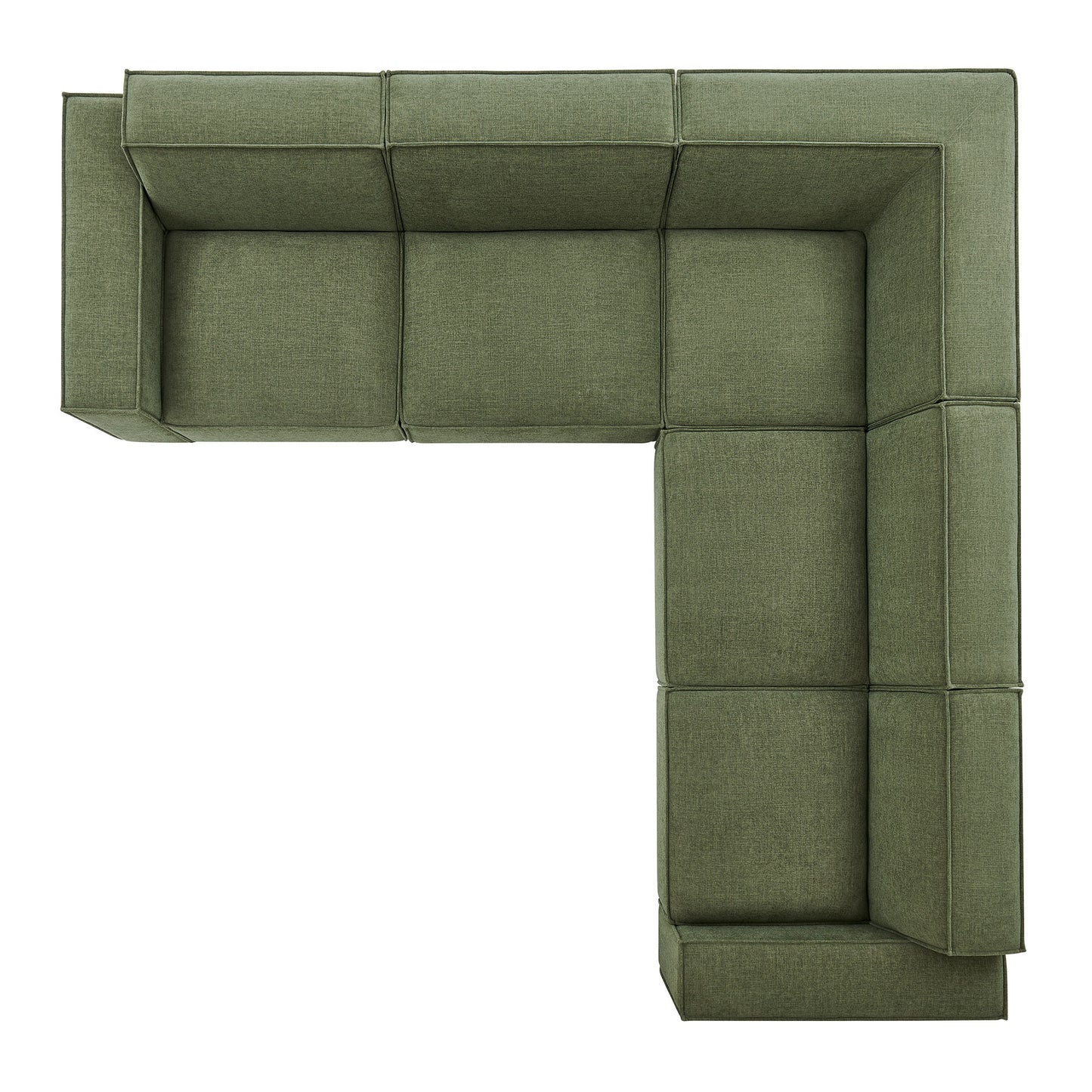 Restore 5-Piece Performance Fabric Upholstered Modular L-Shaped Sofa by Modway