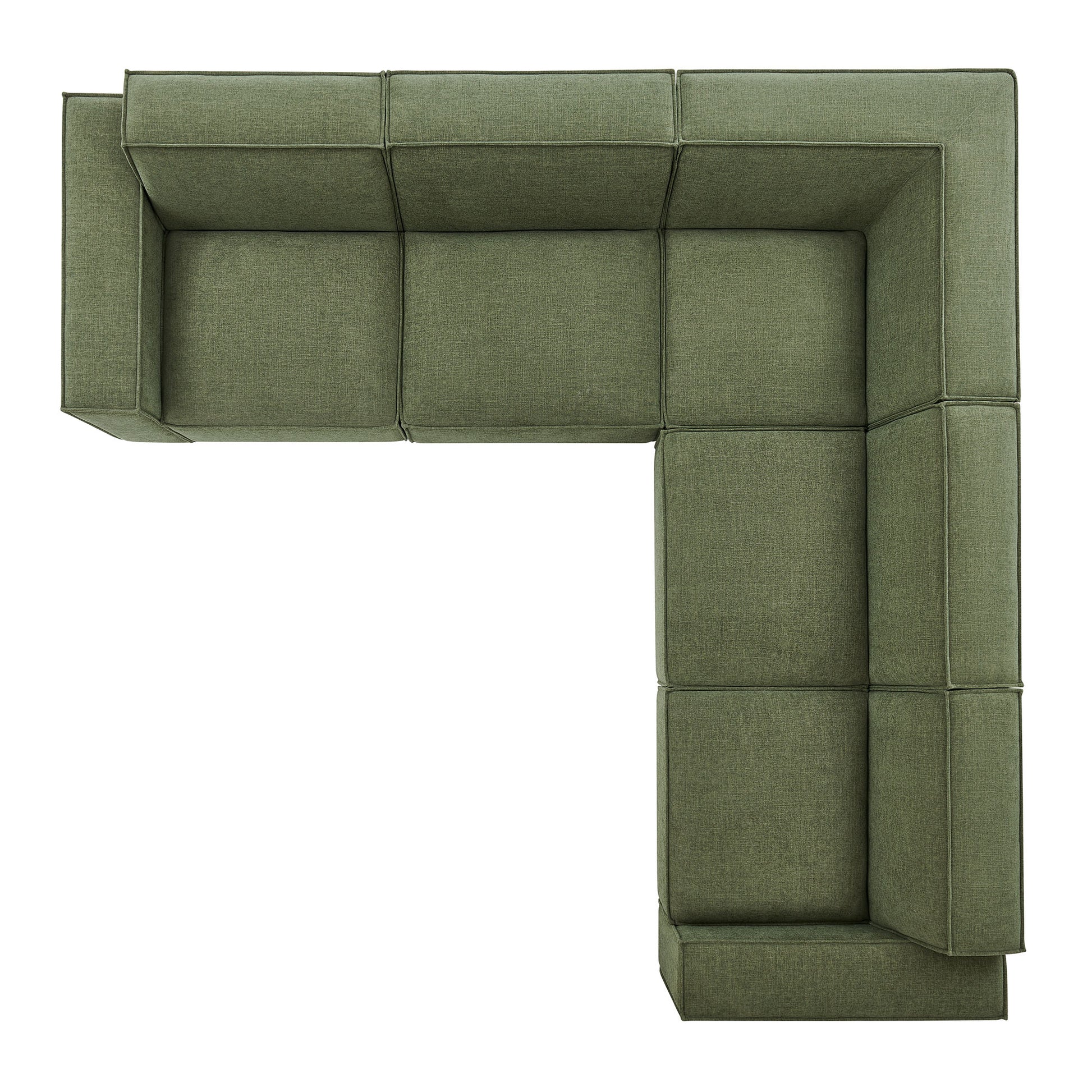 Restore 5-Piece Performance Fabric Upholstered Modular L-Shaped Sofa by Modway