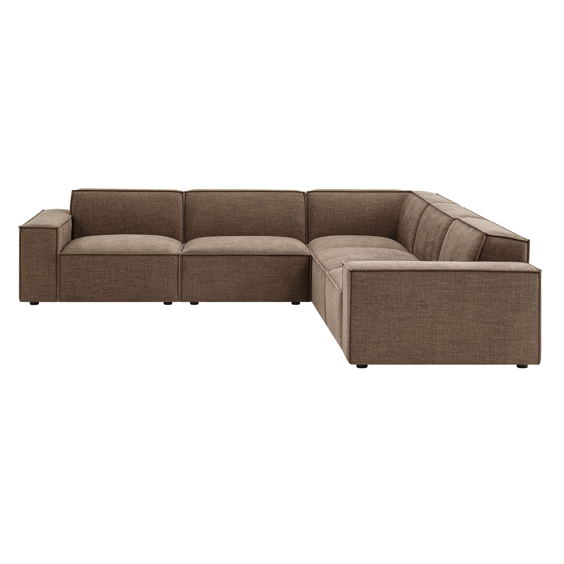 Restore 5-Piece Performance Fabric Upholstered Modular L-Shaped Sofa by Modway