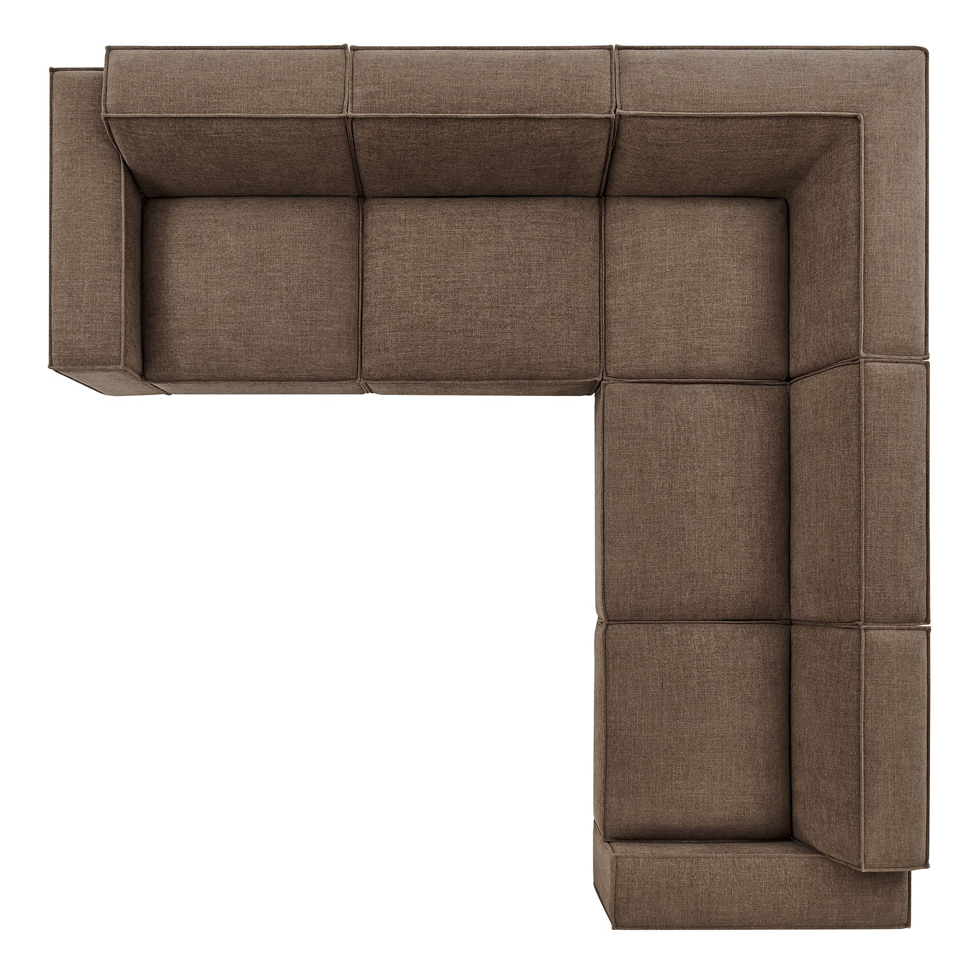 Restore 5-Piece Performance Fabric Upholstered Modular L-Shaped Sofa by Modway
