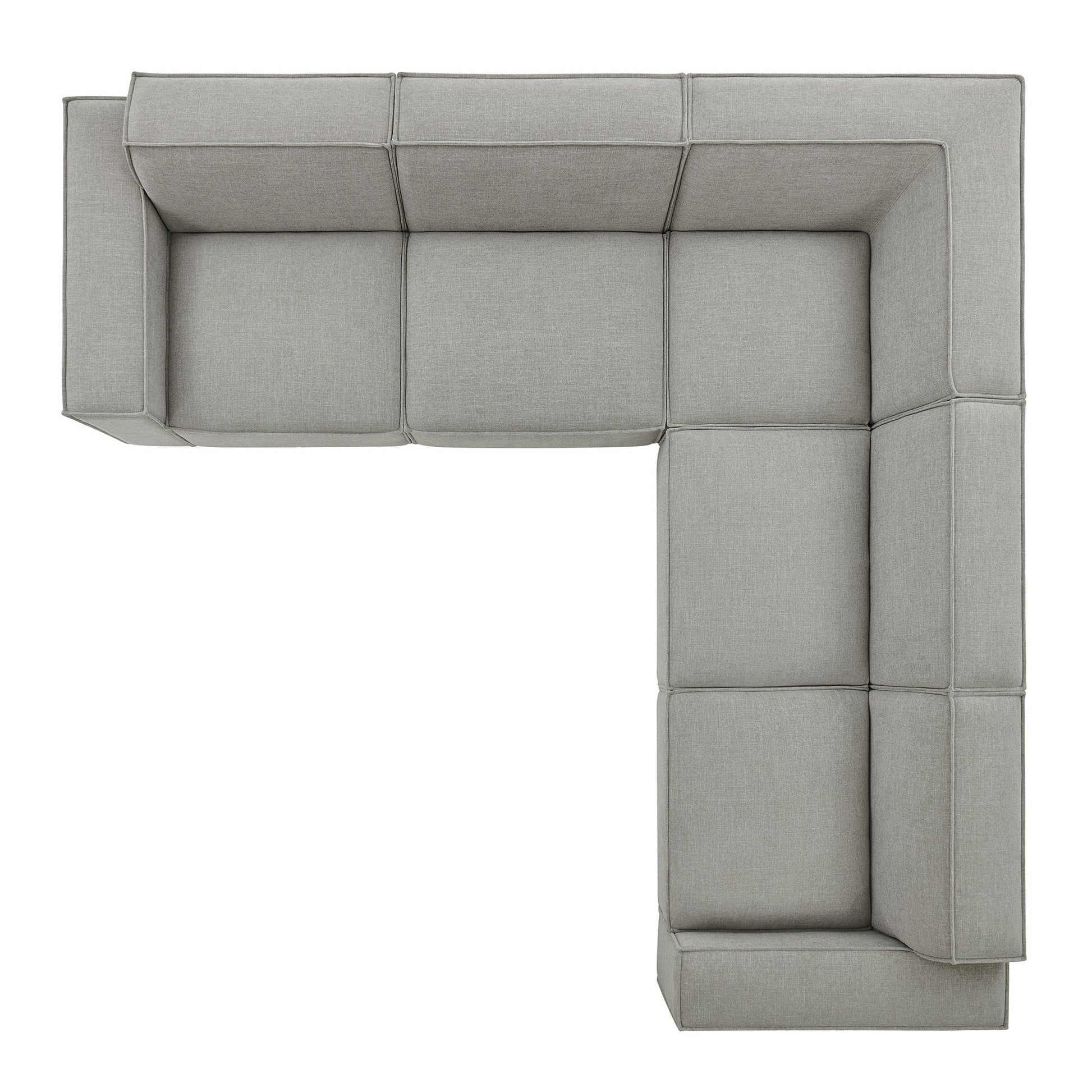Restore 5-Piece Performance Fabric Upholstered Modular L-Shaped Sofa by Modway