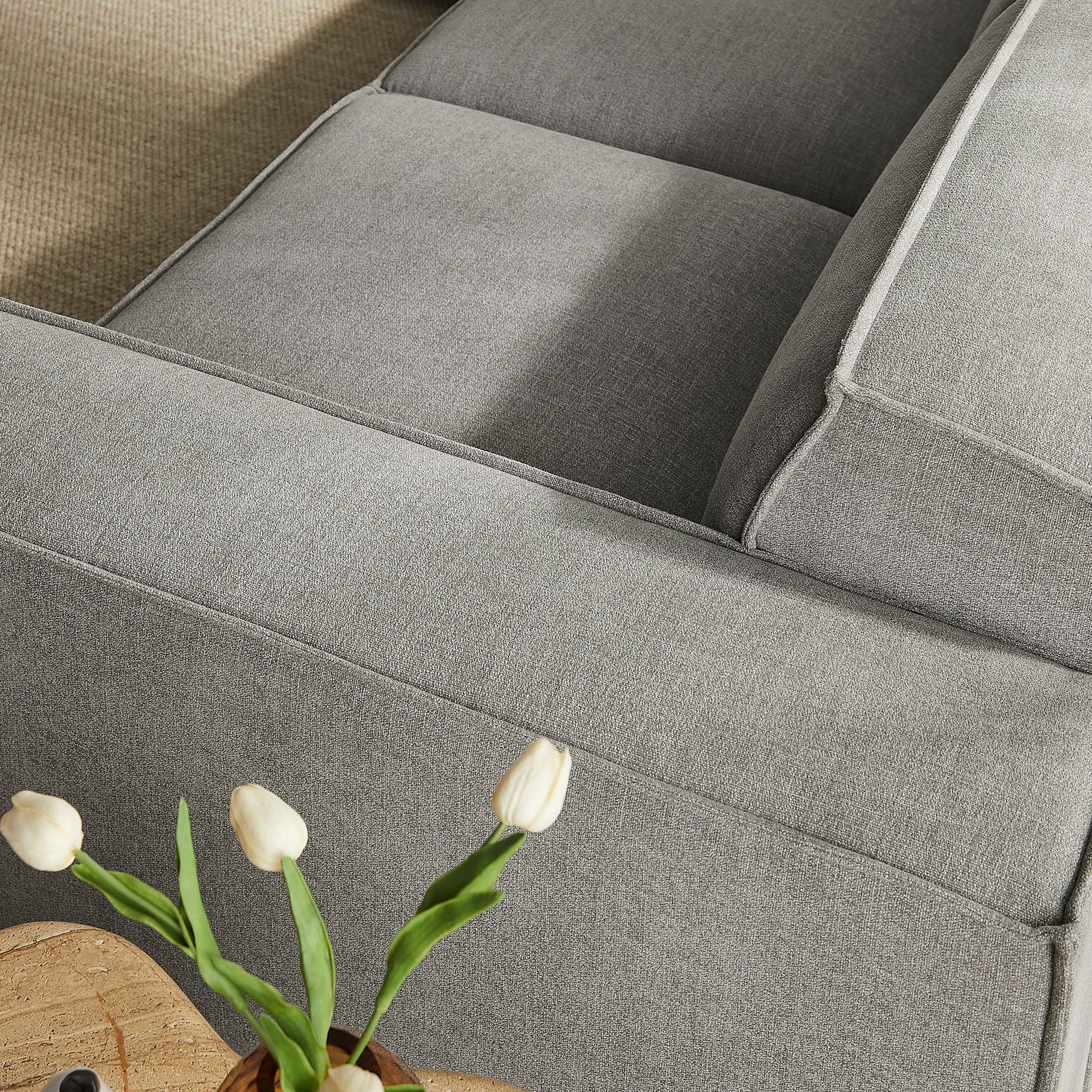 Restore 5-Piece Performance Fabric Upholstered Modular L-Shaped Sofa by Modway