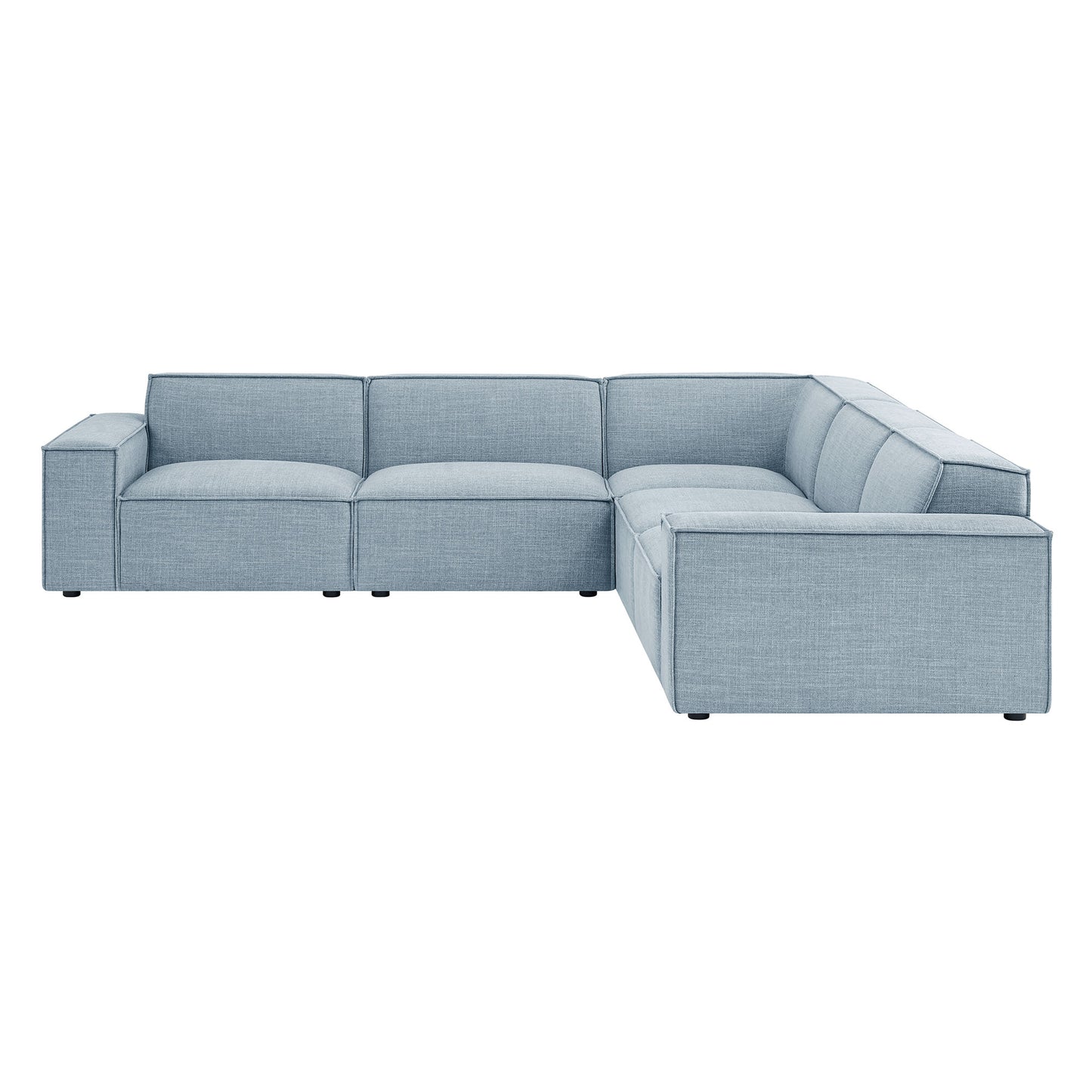 Restore 5-Piece Performance Fabric Upholstered Modular L-Shaped Sofa by Modway