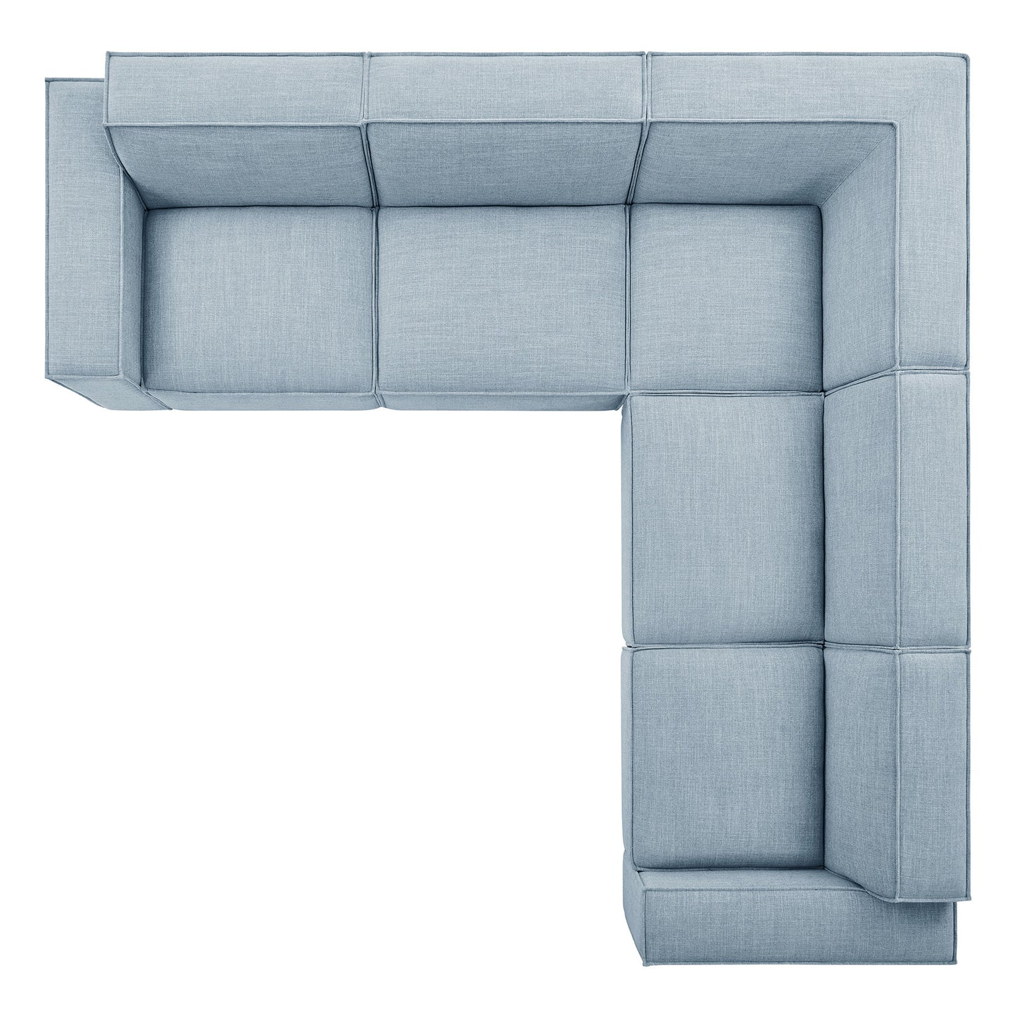 Restore 5-Piece Performance Fabric Upholstered Modular L-Shaped Sofa by Modway