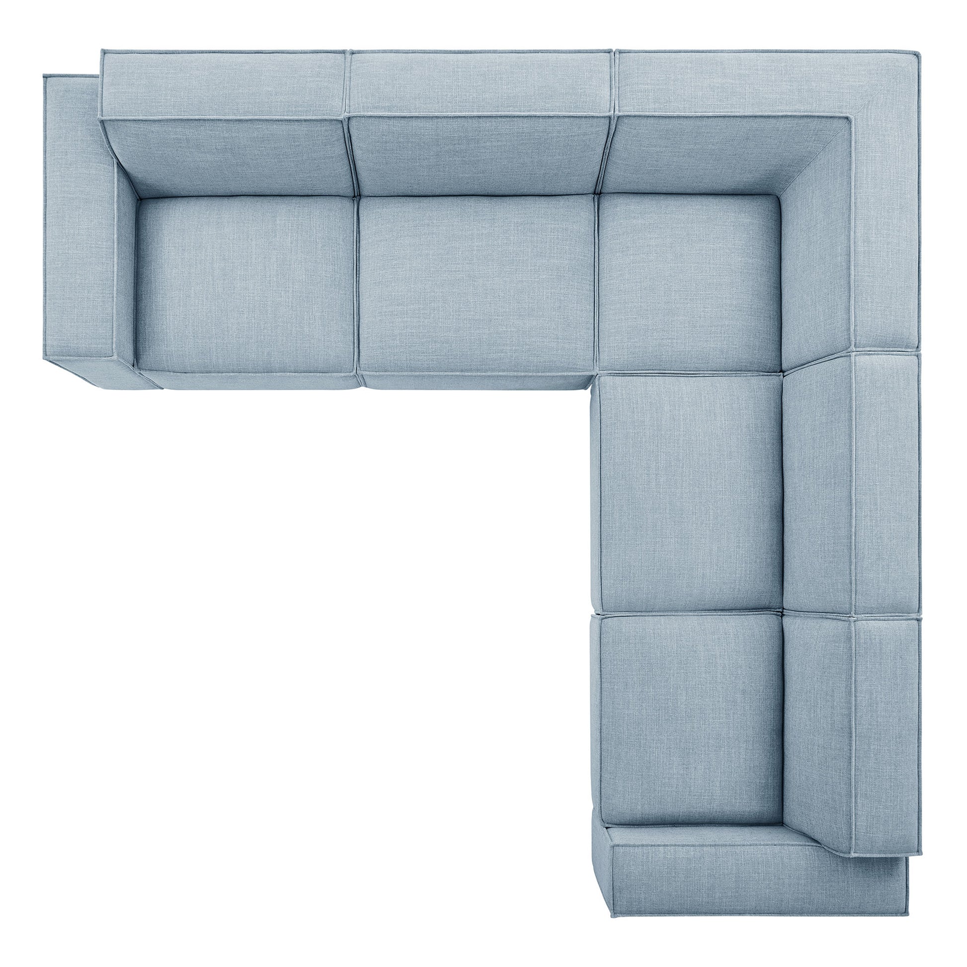 Restore 5-Piece Performance Fabric Upholstered Modular L-Shaped Sofa by Modway