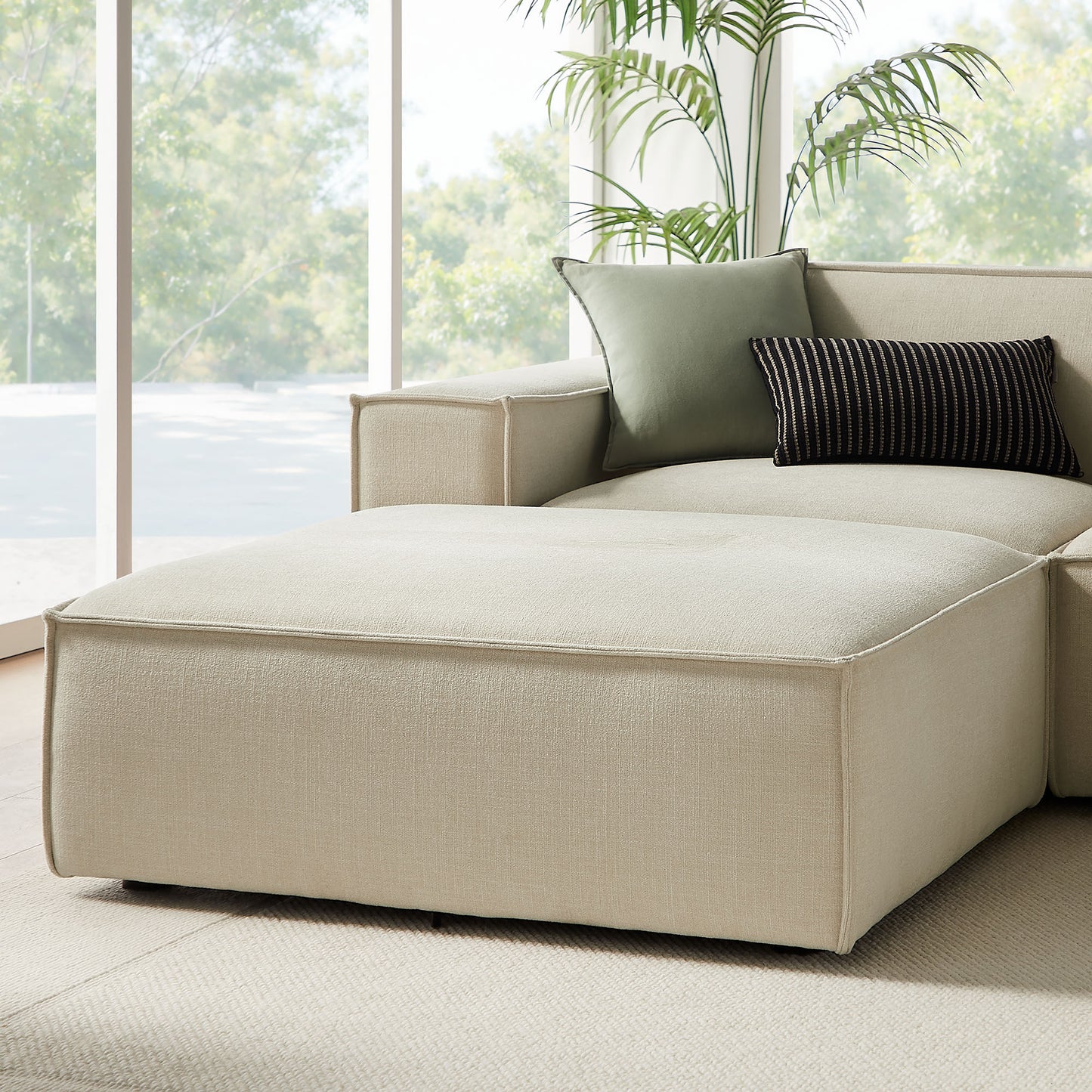 Restore 6-Piece Performance Fabric Upholstered Modular Sectional Sofa by Modway