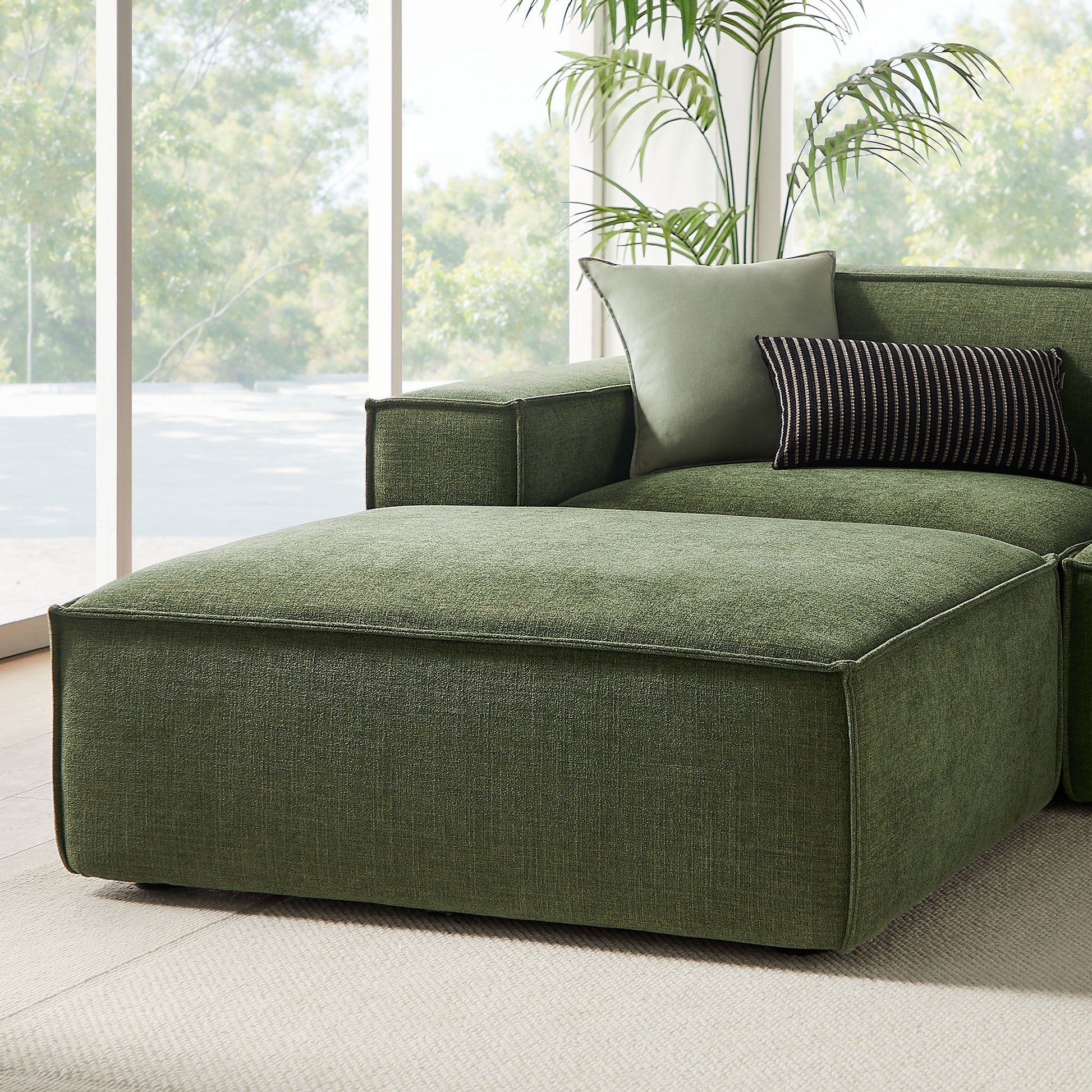 Restore 6-Piece Performance Fabric Upholstered Modular Sectional Sofa by Modway