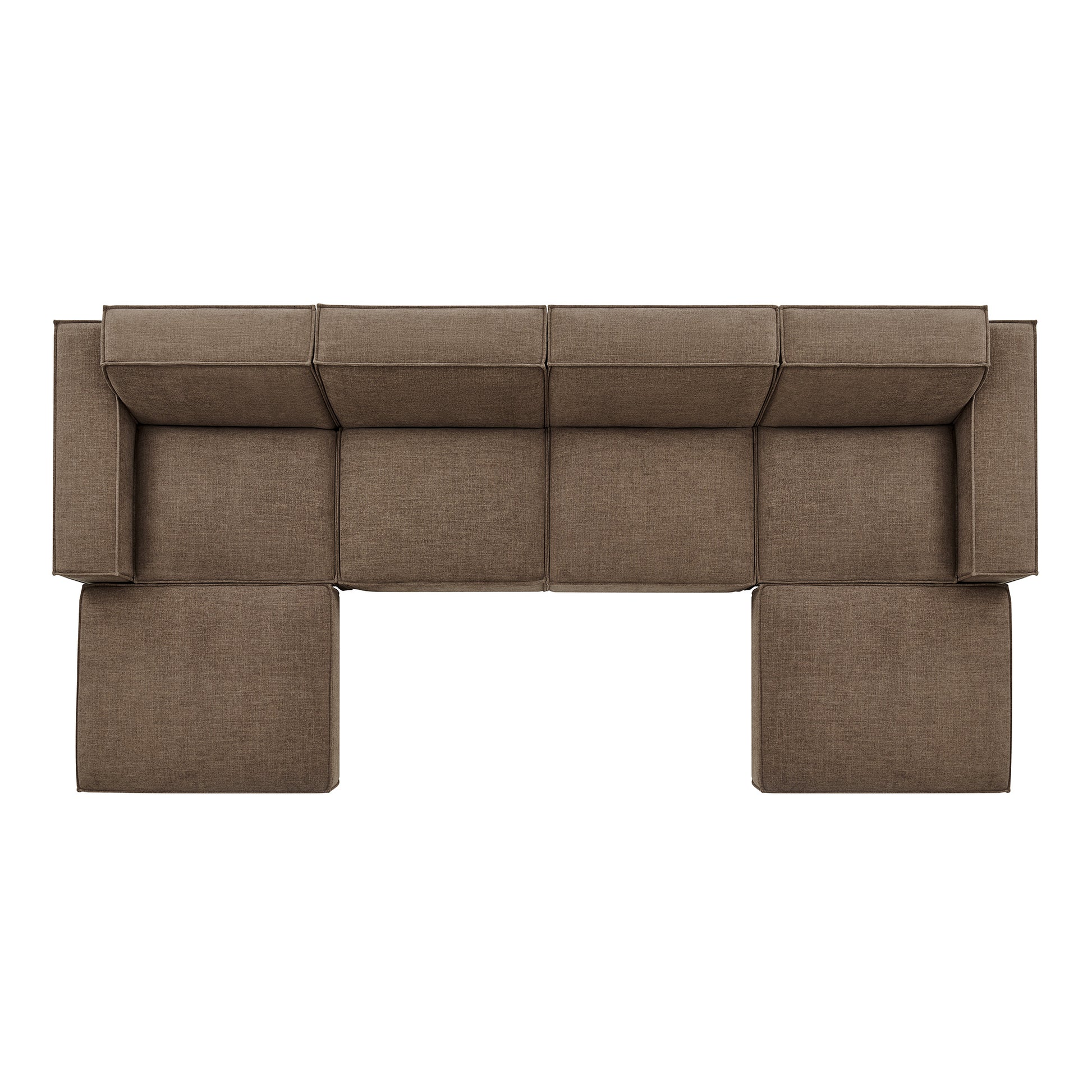 Restore 6-Piece Performance Fabric Upholstered Modular Sectional Sofa by Modway
