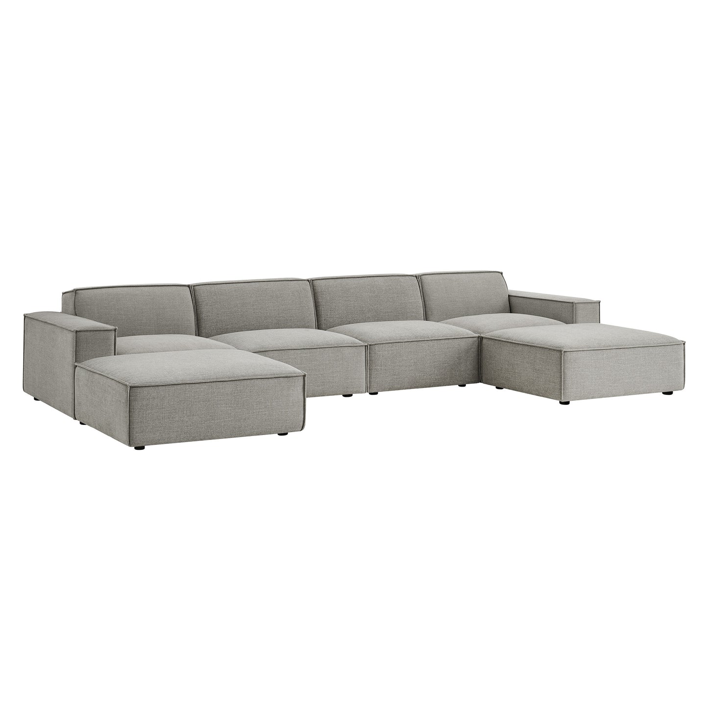 Restore 6-Piece Performance Fabric Upholstered Modular Sectional Sofa by Modway