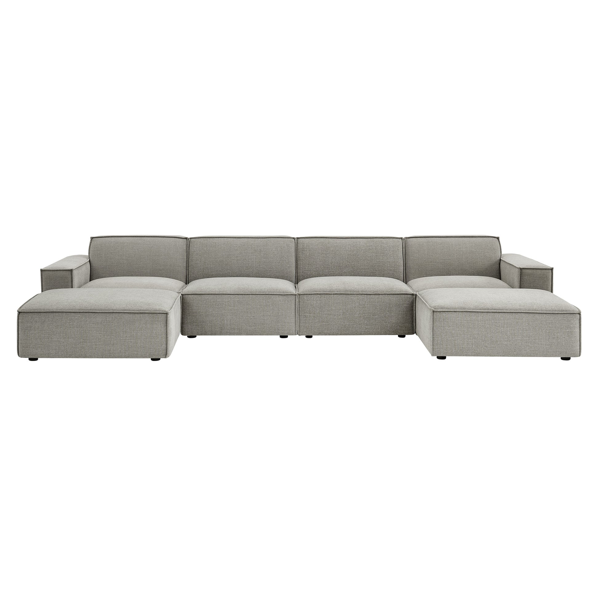 Restore 6-Piece Performance Fabric Upholstered Modular Sectional Sofa by Modway