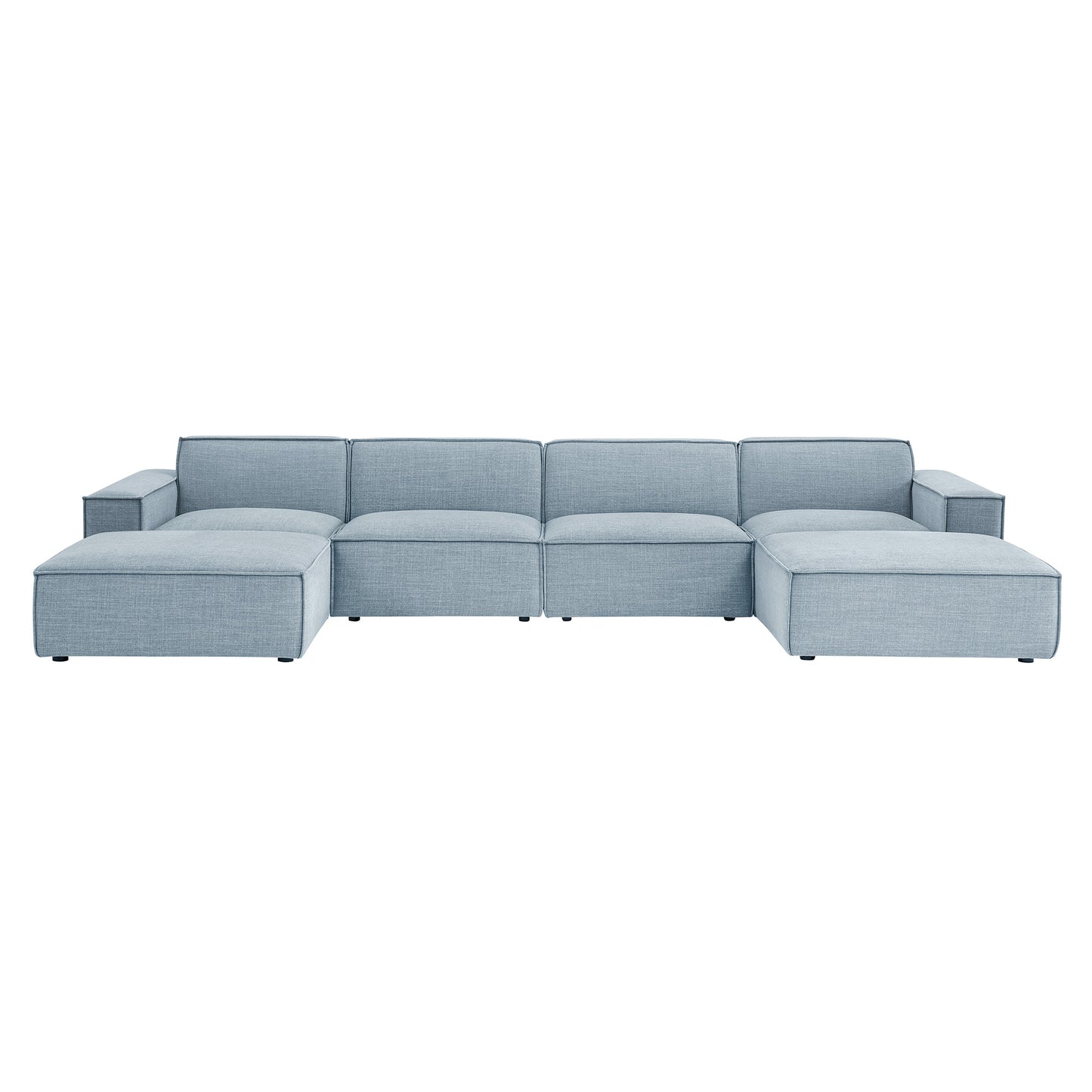 Restore 6-Piece Performance Fabric Upholstered Modular Sectional Sofa by Modway