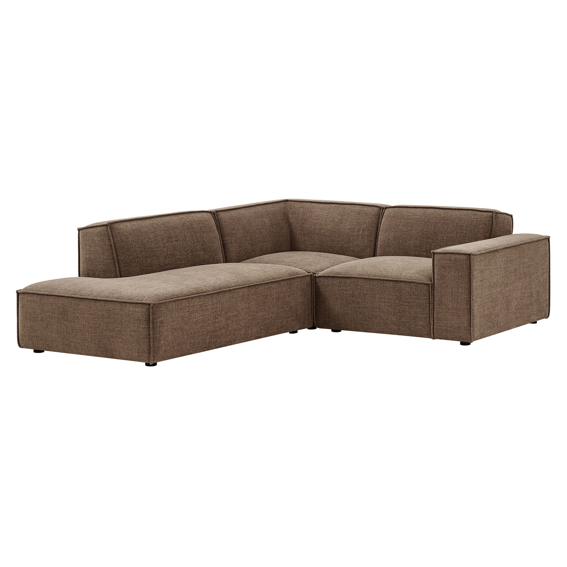 Restore 3-Piece Performance Fabric Upholstered Modular L-Shaped Sectional Sofa by Modway