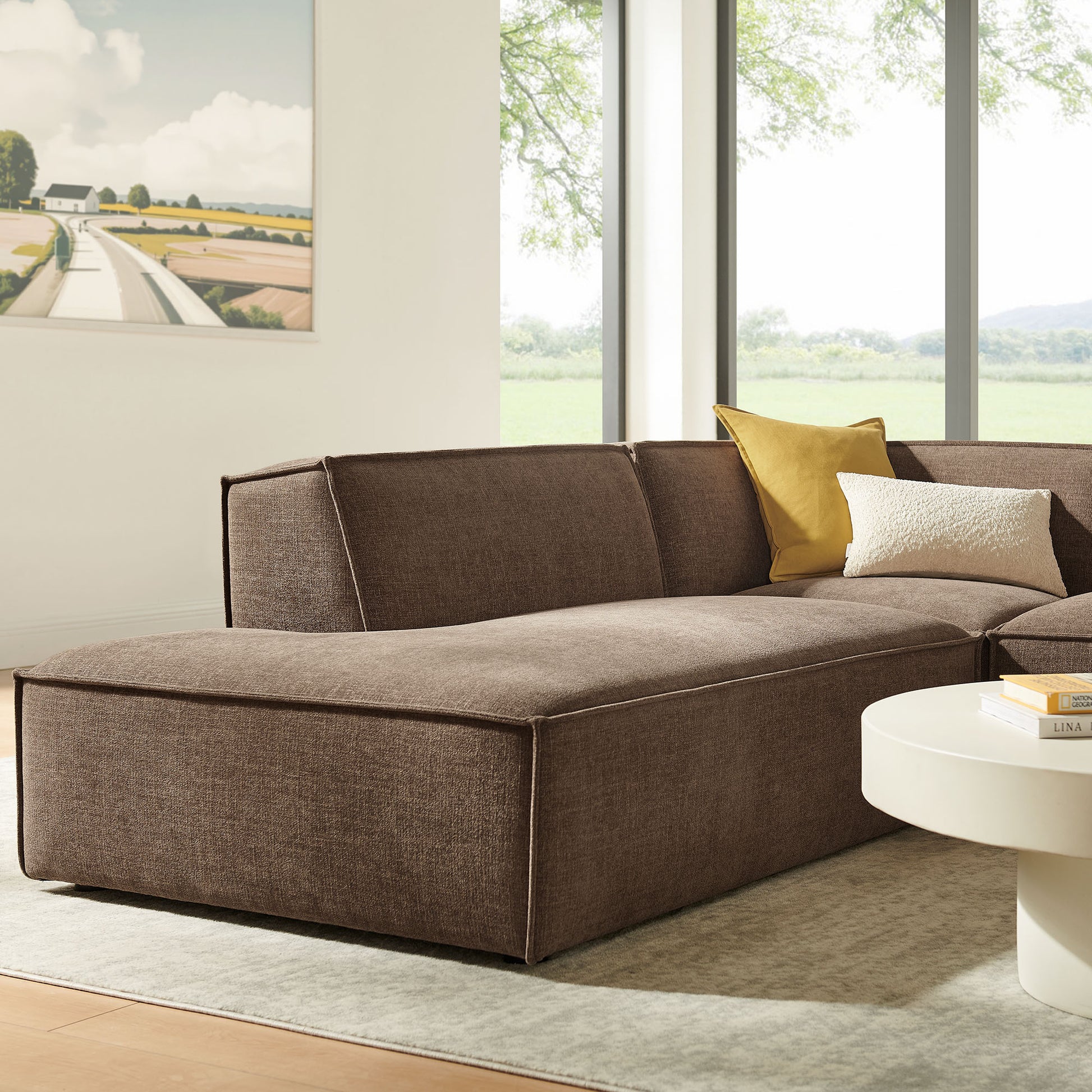 Restore 3-Piece Performance Fabric Upholstered Modular L-Shaped Sectional Sofa by Modway