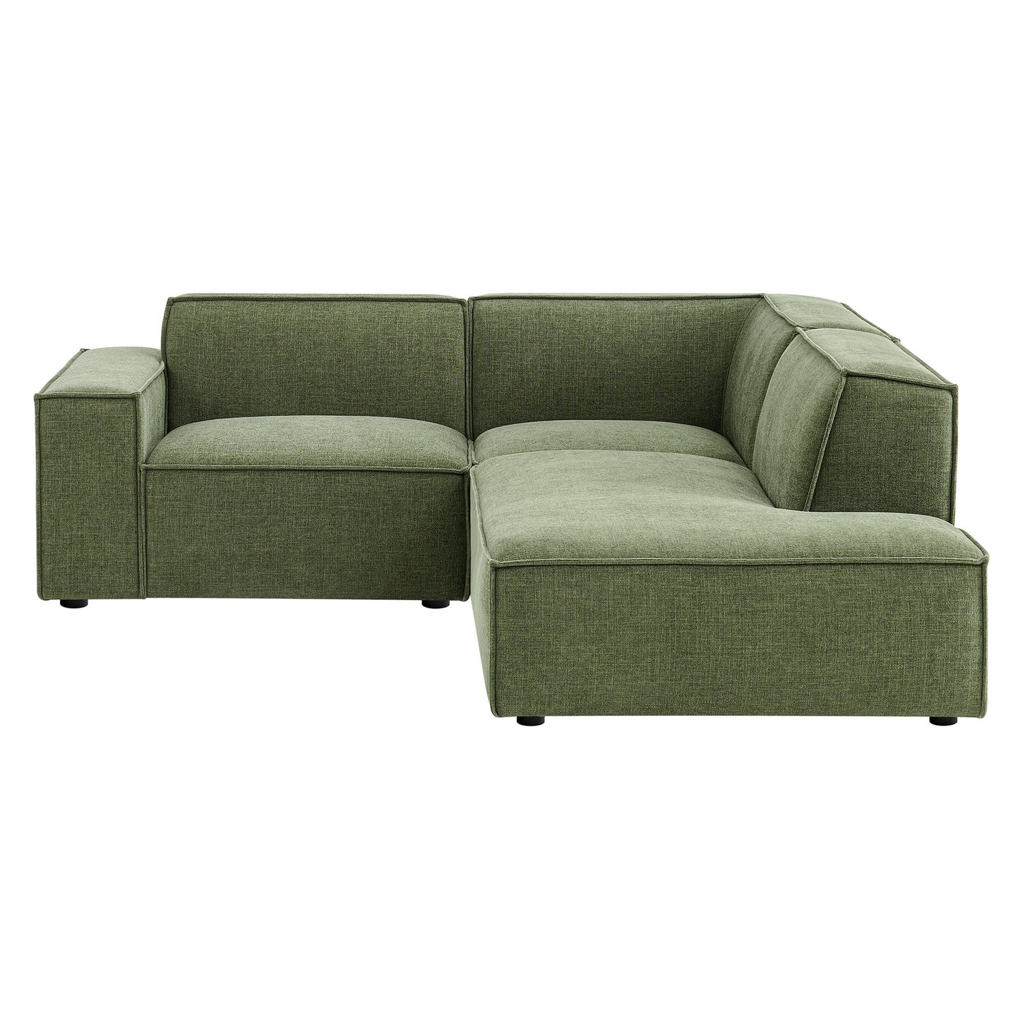 Restore 3-Piece Performance Fabric Upholstered Modular L-Shaped Sectional Sofa by Modway