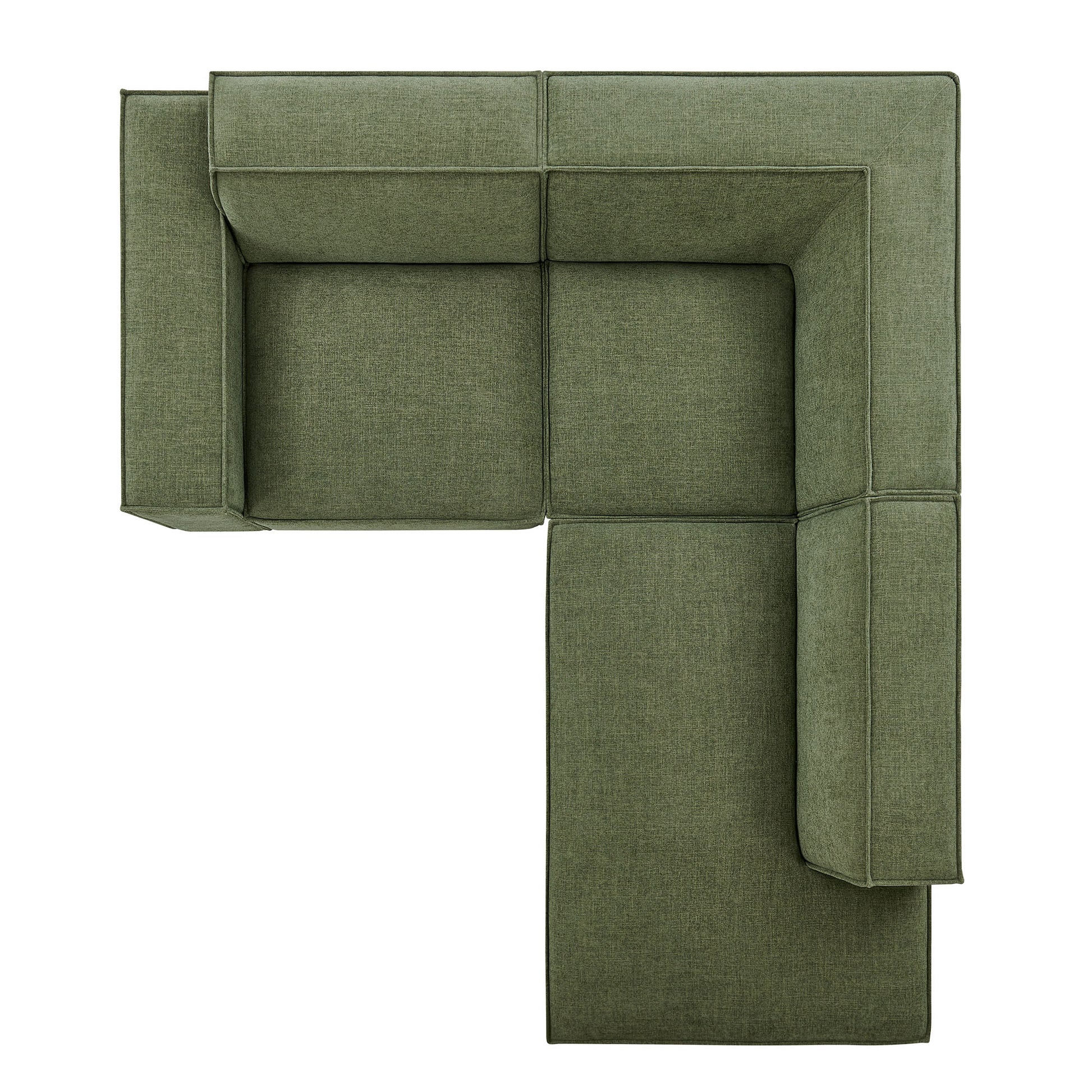 Restore 3-Piece Performance Fabric Upholstered Modular L-Shaped Sectional Sofa by Modway