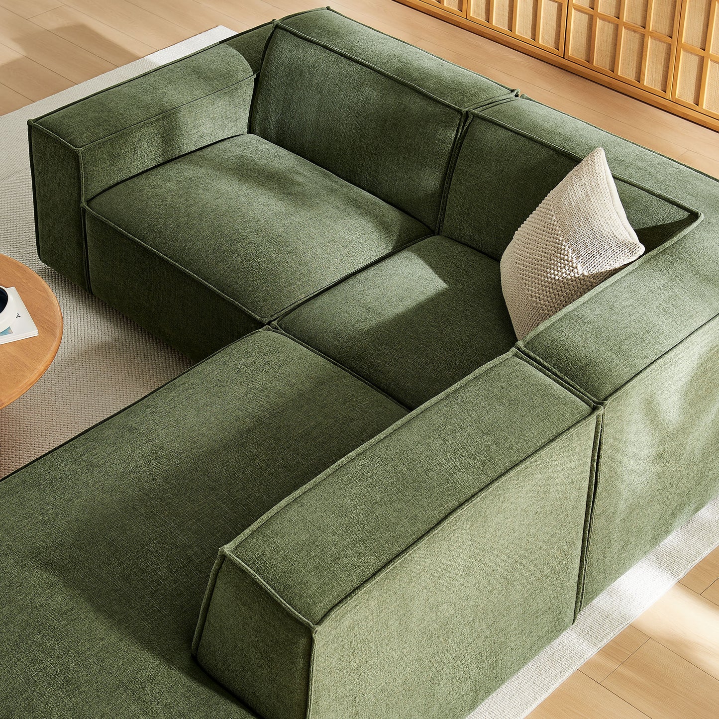 Restore 3-Piece Performance Fabric Upholstered Modular L-Shaped Sectional Sofa by Modway