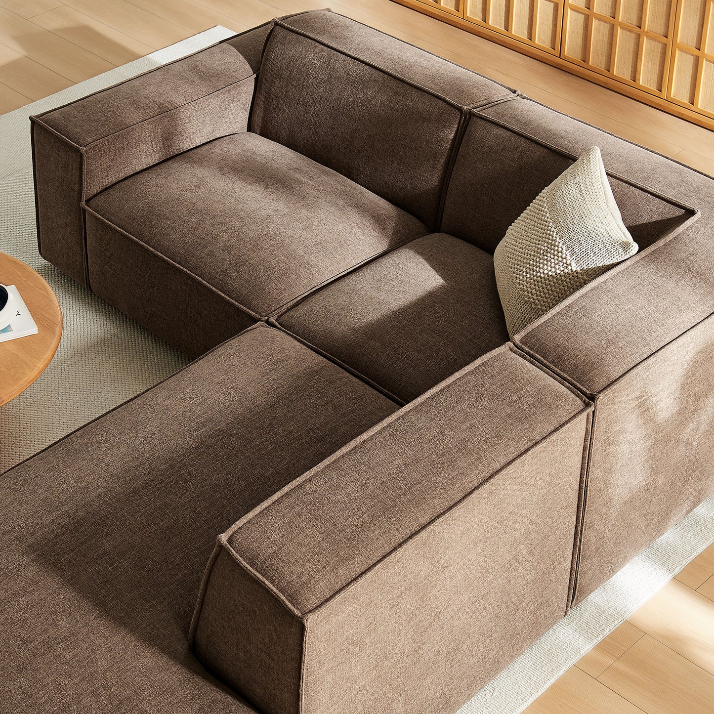 Restore 3-Piece Performance Fabric Upholstered Modular L-Shaped Sectional Sofa by Modway