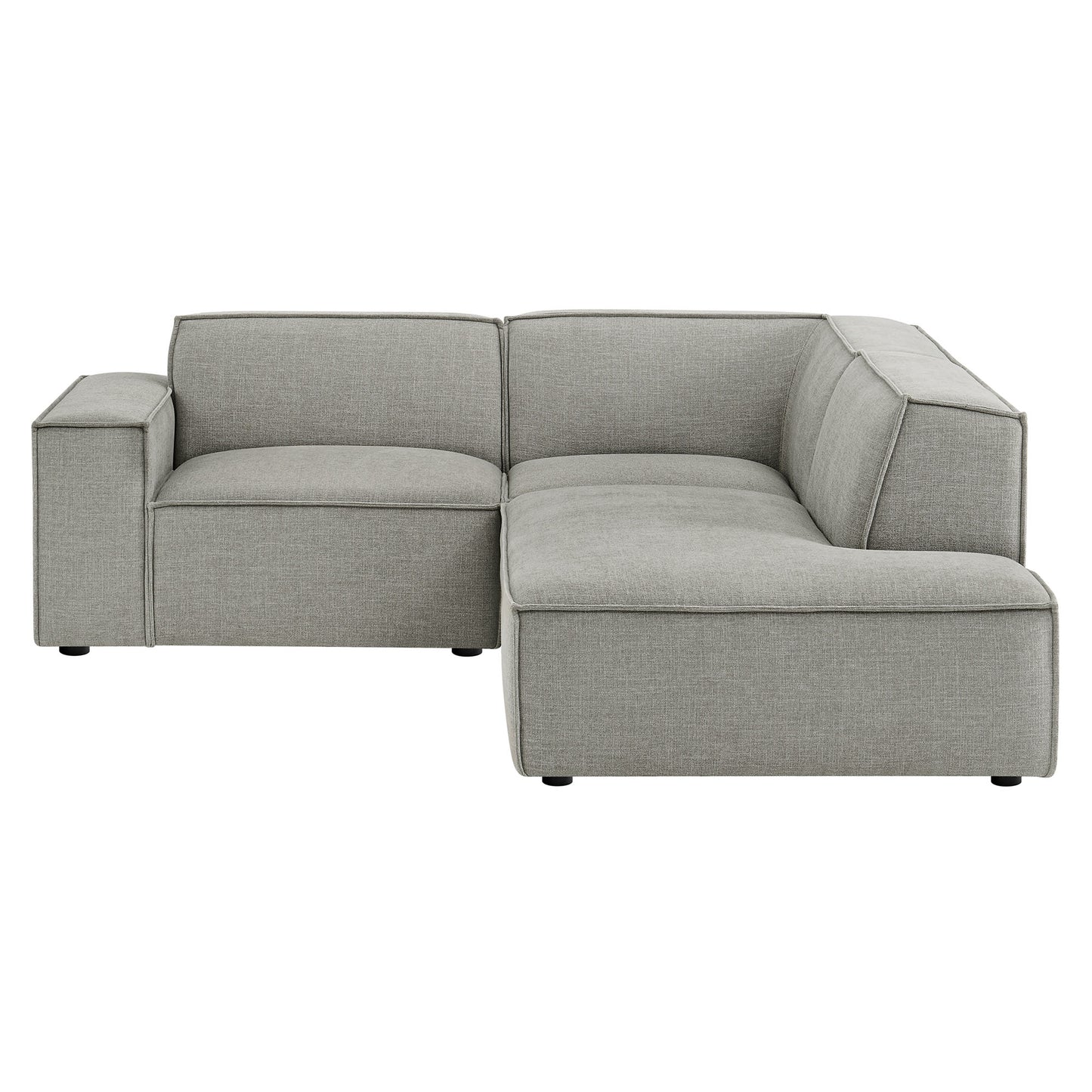 Restore 3-Piece Performance Fabric Upholstered Modular L-Shaped Sectional Sofa by Modway