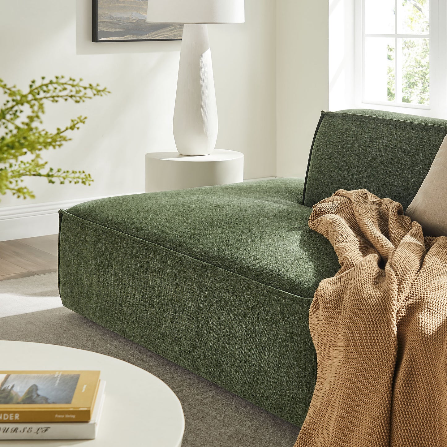 Restore 2-Piece Performance Fabric Upholstered Modular Loveseat by Modway
