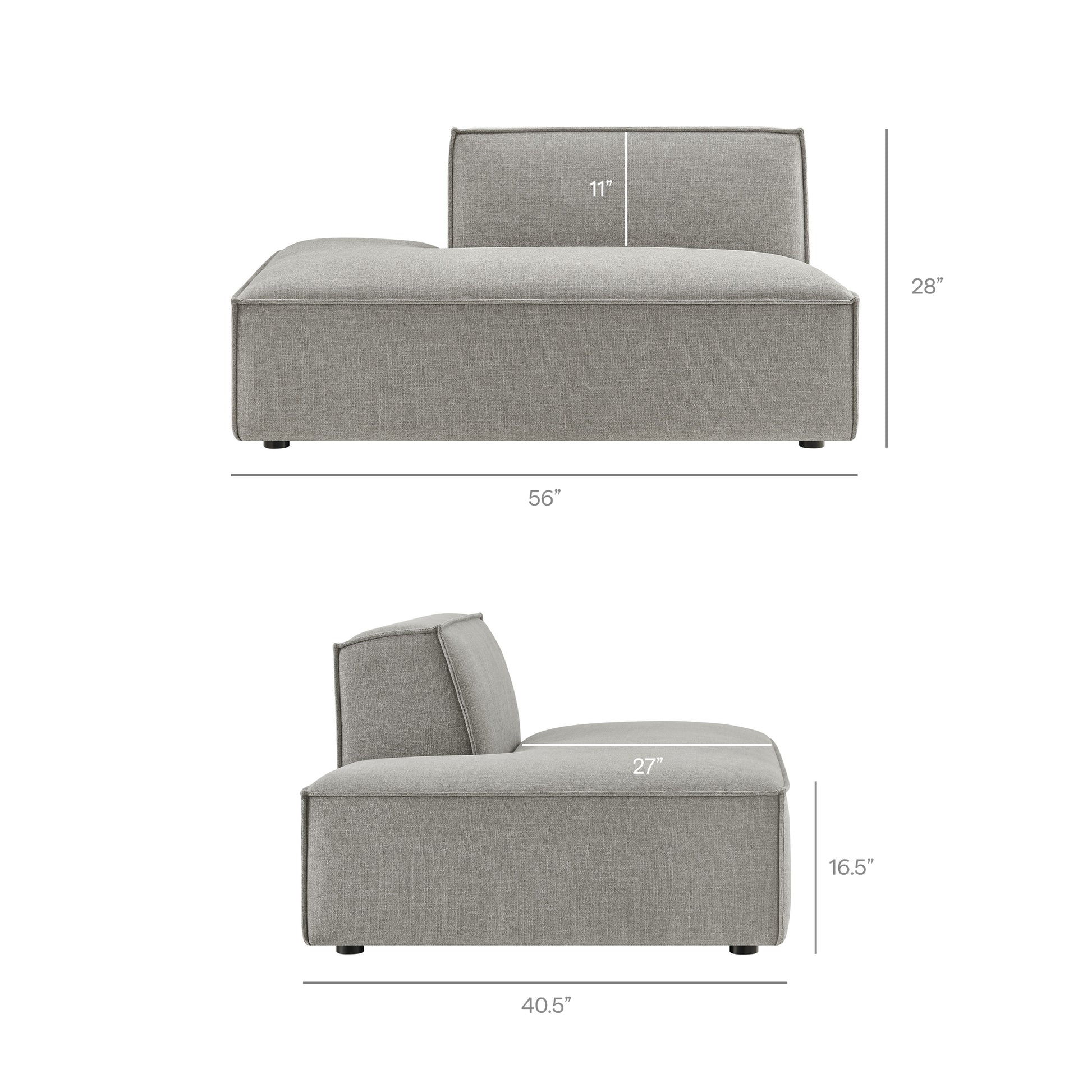 Restore 2-Piece Performance Fabric Upholstered Modular Loveseat by Modway