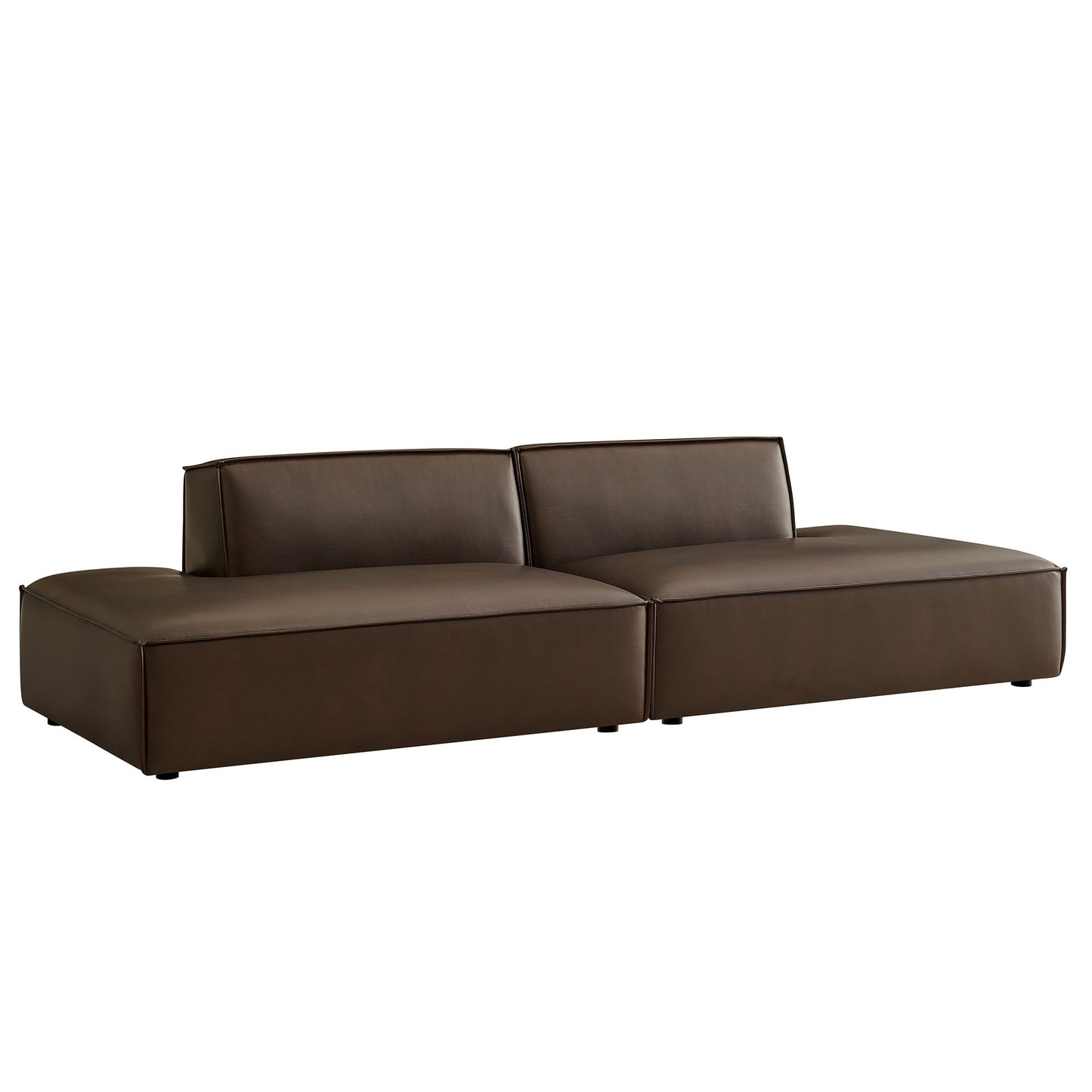 Restore 2-Piece Vegan Leather Modular Loveseat by Modway