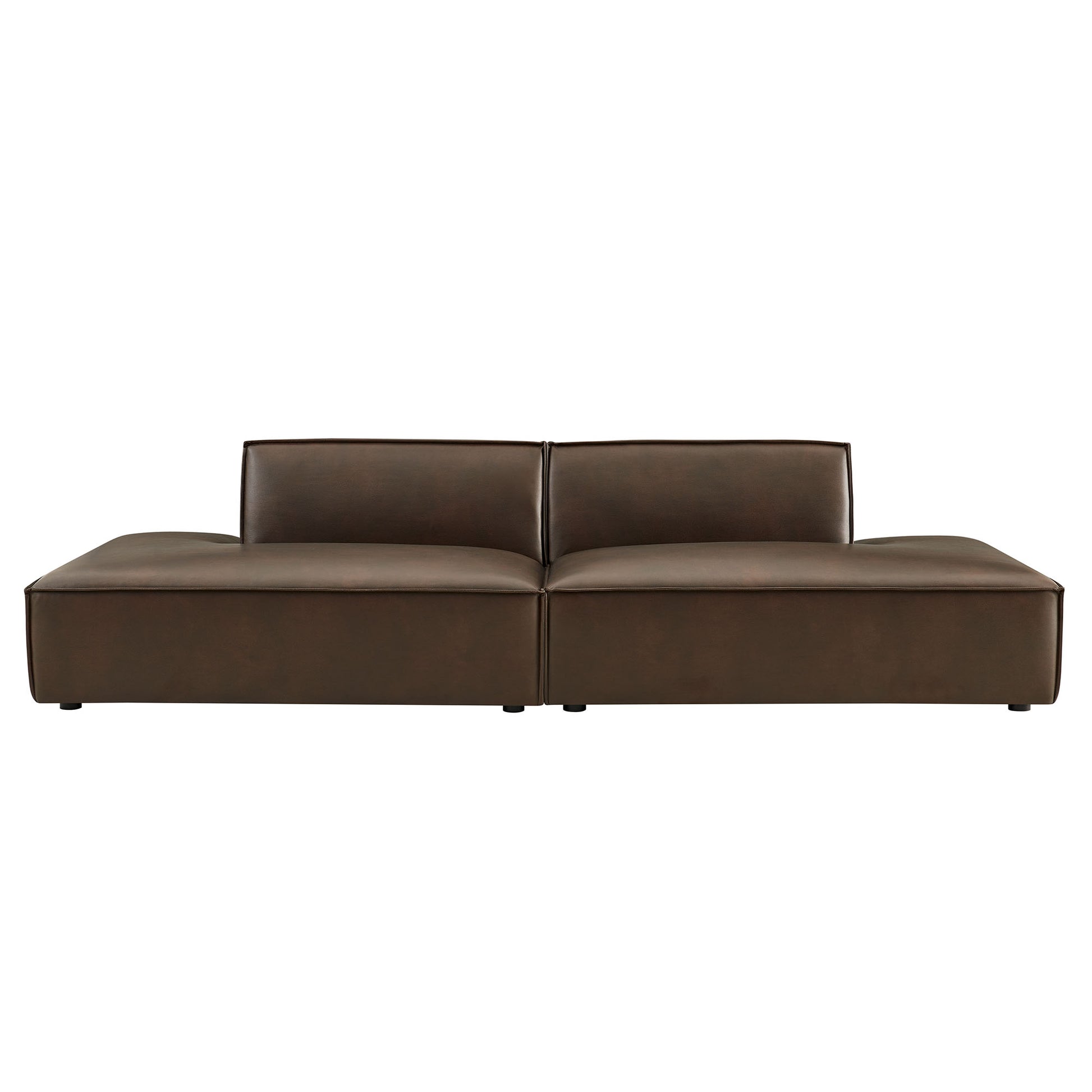 Restore 2-Piece Vegan Leather Modular Loveseat by Modway