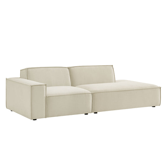 Restore 2-Piece Performance Fabric Upholstered Modular Loveseat by Modway
