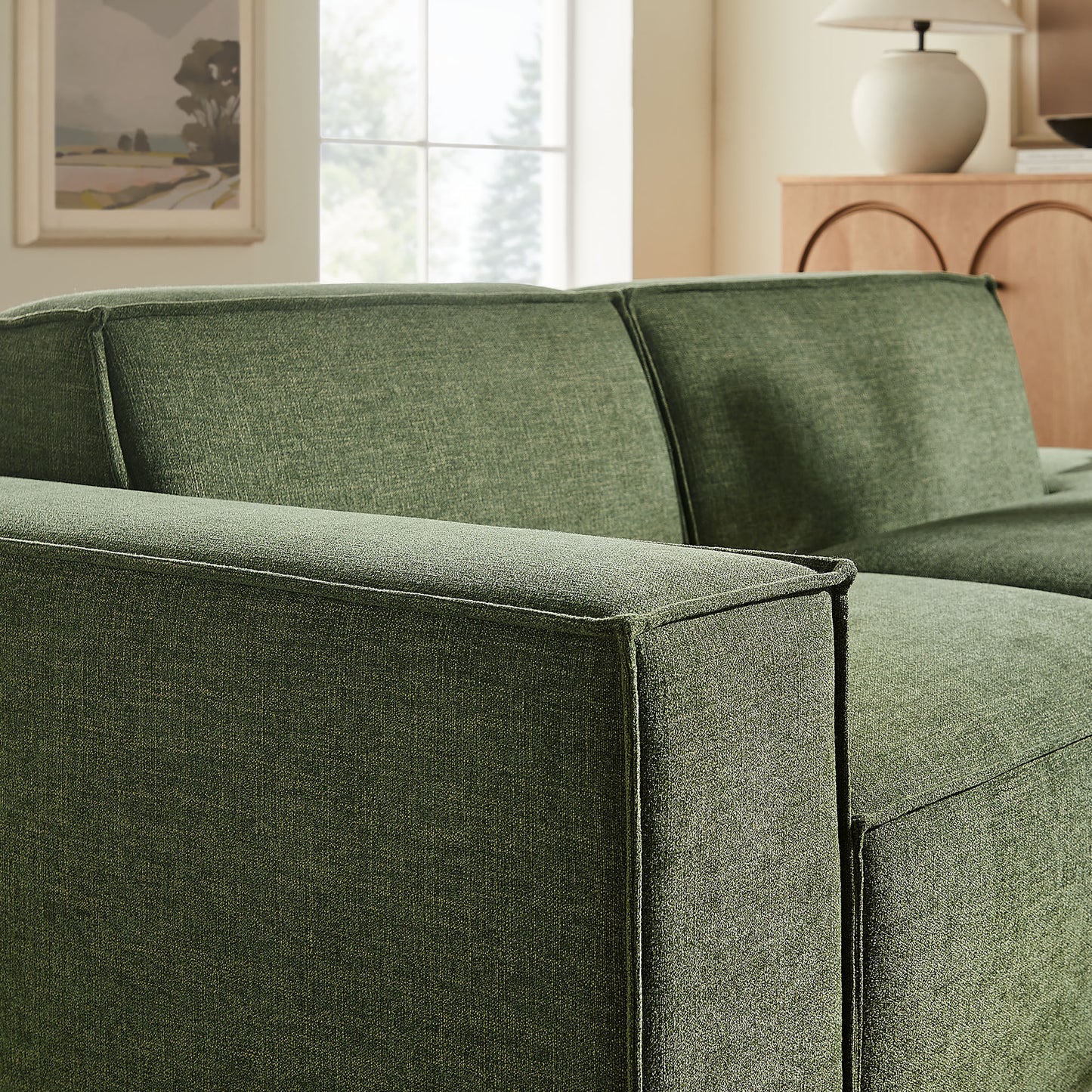 Restore 2-Piece Performance Fabric Upholstered Modular Loveseat by Modway