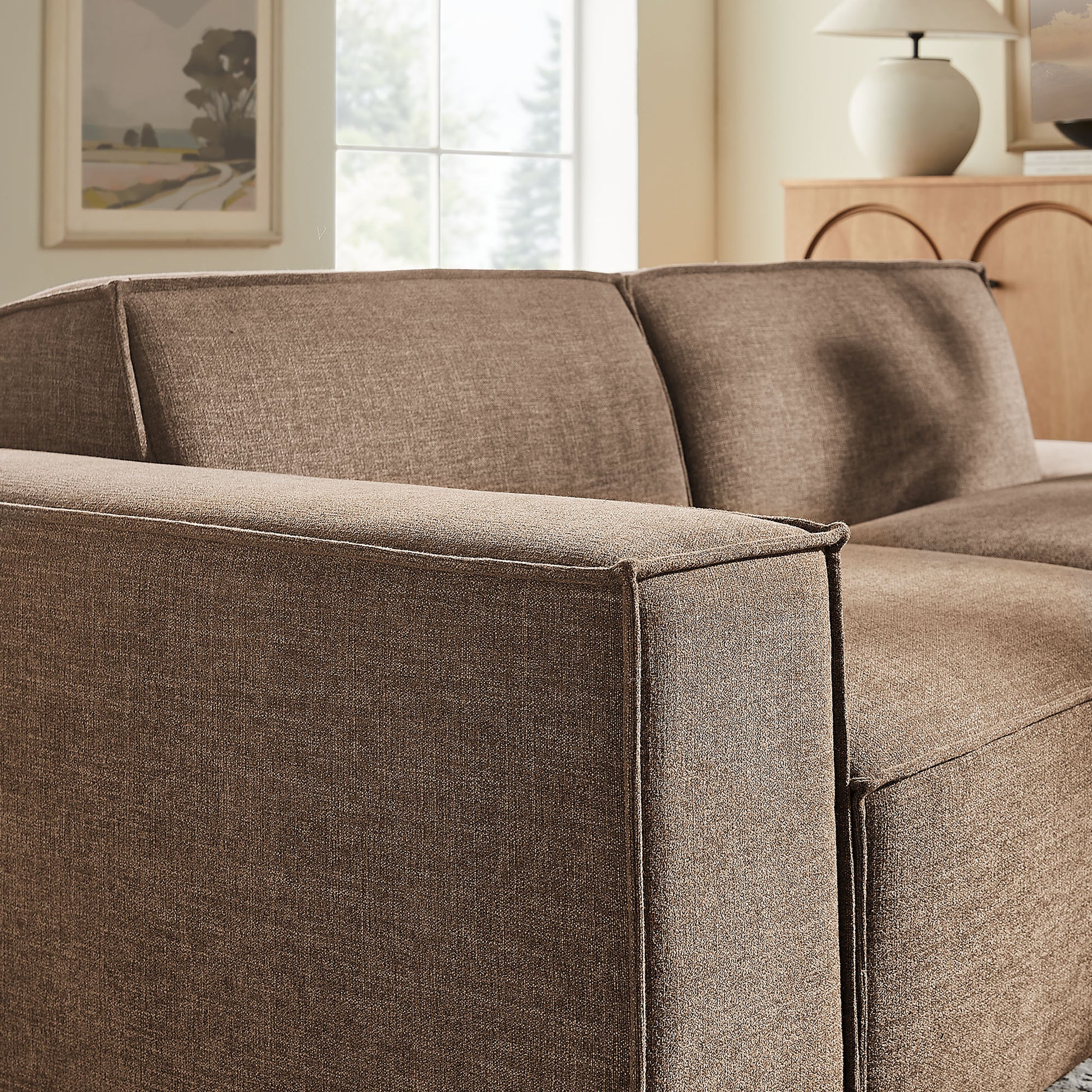 Restore 2-Piece Performance Fabric Upholstered Modular Loveseat by Modway